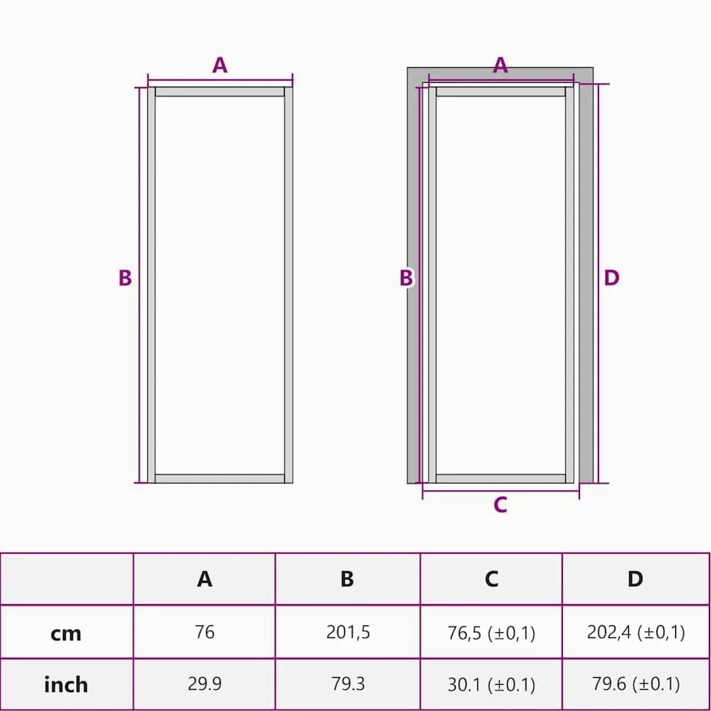 vidaXL Porta Interni Sottile Nera 76x201,5cm Vetro Temperato Alluminio