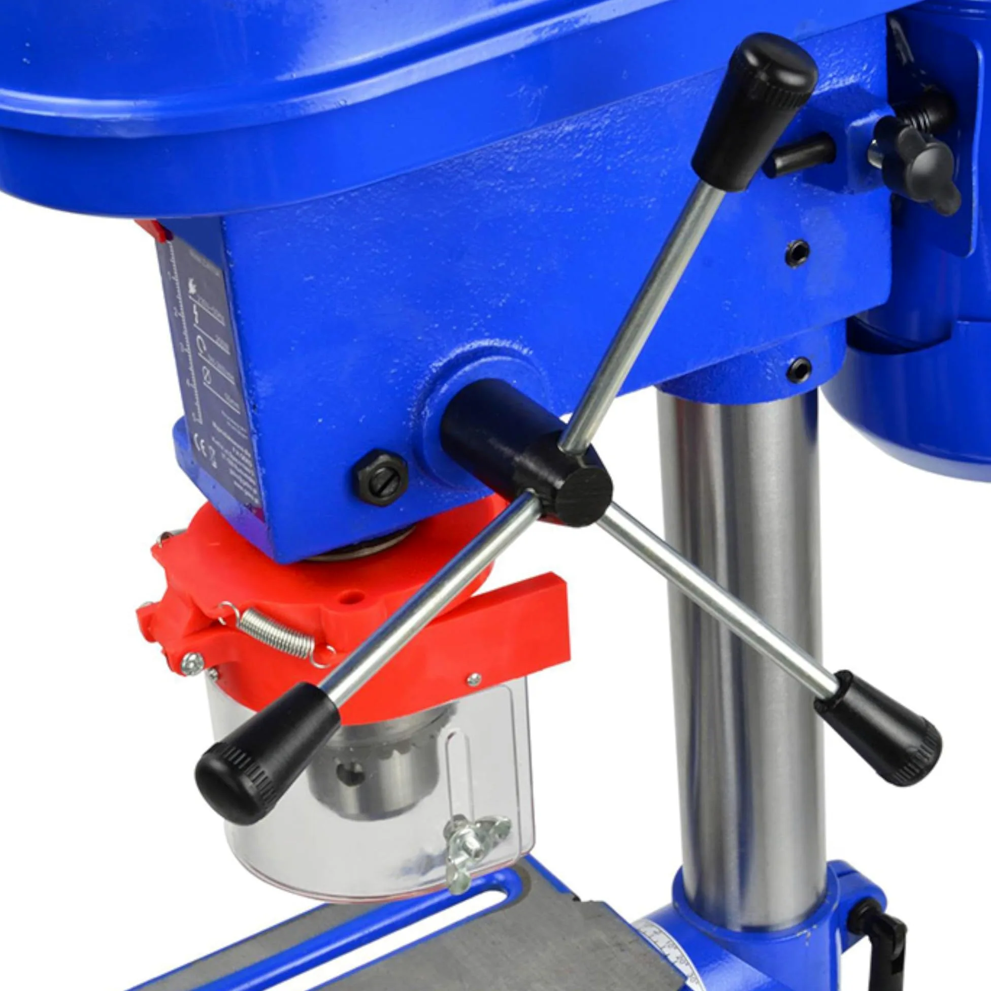 Trapano Elettrico a Colonna da Banco Potenza 350W Velocita 2650rpm Regolabile con Mandrino 13mm 580-2650RPM Arresto di profondità e Piano a Forare Regolabili Ampia Base