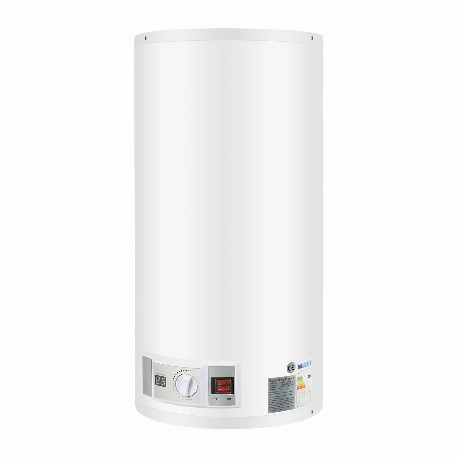 Serbatoio acqua calda elettrica 2000 W Smart Boiler a parete scaldabagno 80 L incl. valvola di sicurezza, soffione doccia e tubo, IPX4, temperatura di riscaldamento 25-75 ℃