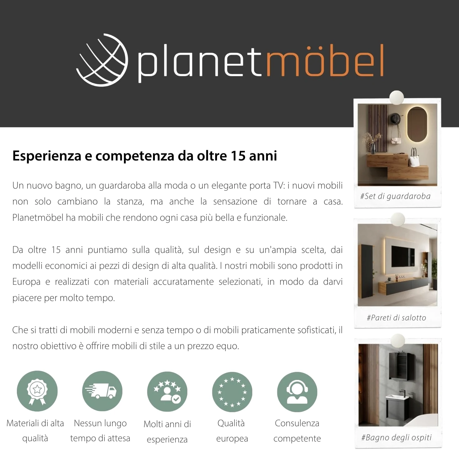 Planetmöbel Lavabo con mobiletto, 40 cm, con lavabo in ceramica e armadietto a specchio, set di mobili da bagno, bianco opaco