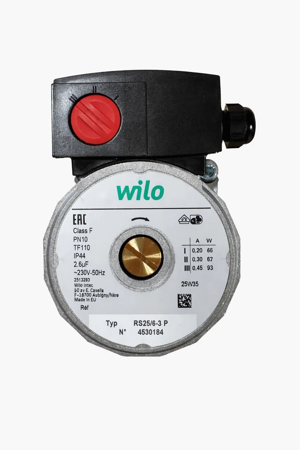 Recamania Pompa di Circolazione Caldaia WILO RS25/5-3P 230V | Interasse 130 mm | 3 Velocità | Connessione 1” 1/2 | Equivalente RS25/6-3P |