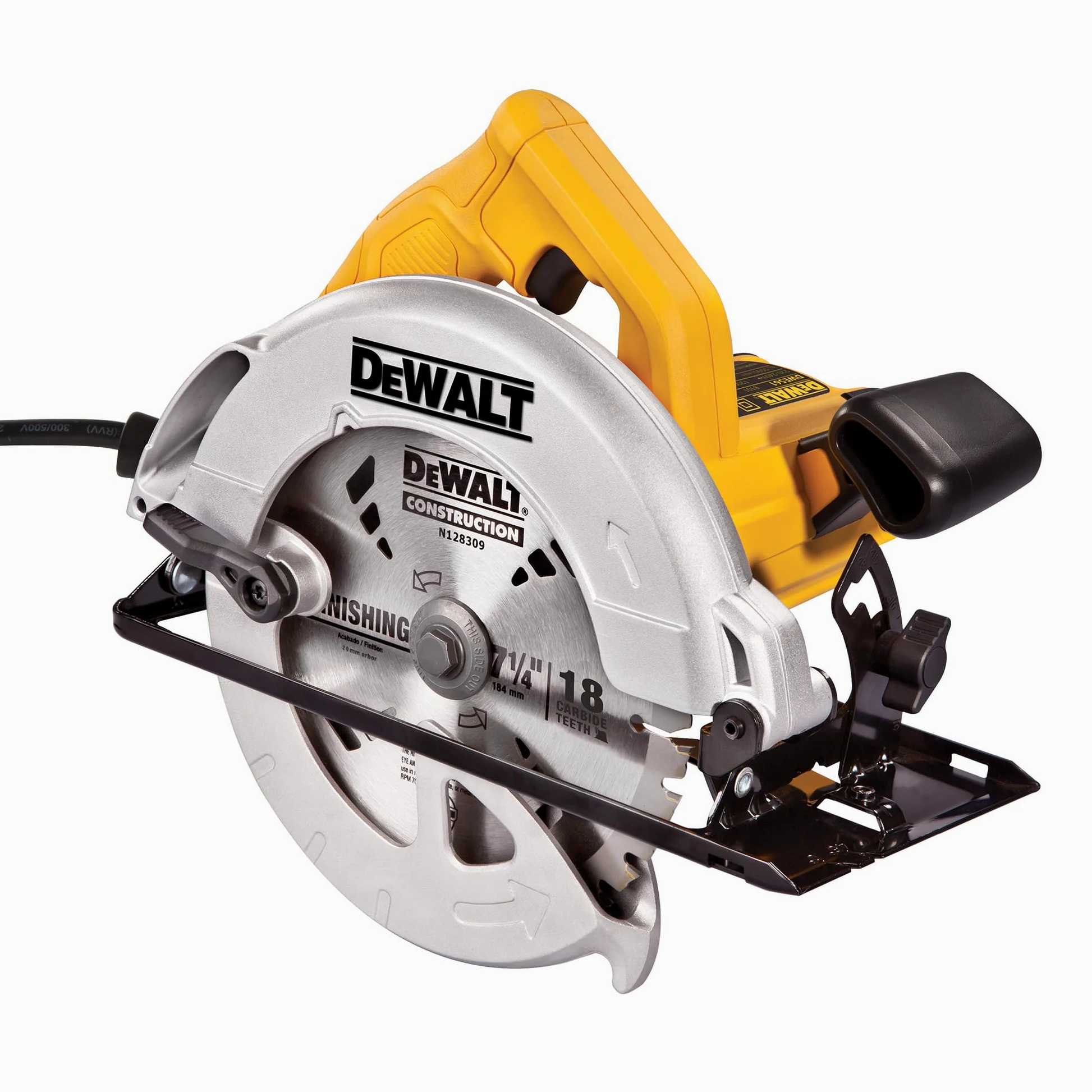 DEWALT Sega circolare con lama da 184mm, Motore da 1350W, DWE560-QS