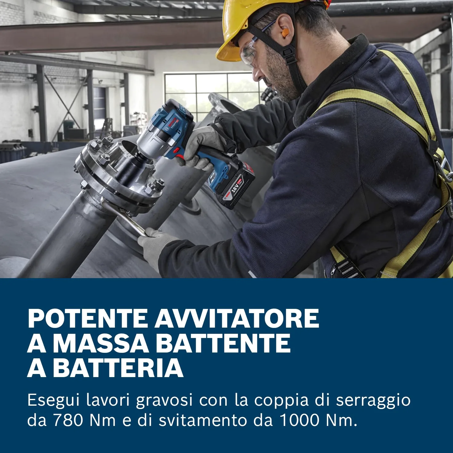 Bosch Professional 18V System Avvitatore a massa battente a batteria GDS 18V-780 (incl. L-BOXX)