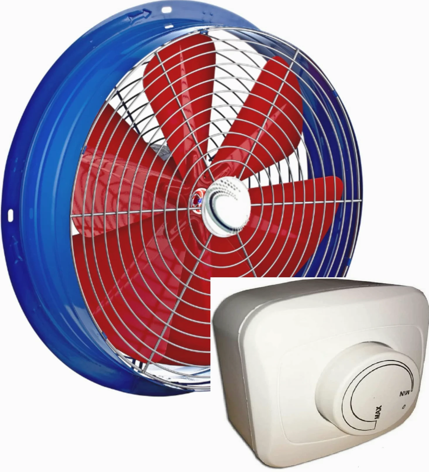 400mm Industriale ventilatore da parete con 300 Watt regolatore di velocità, finestra Ventola da parete muro Ventola assiale ventilatore aspiratori ventilazione elicoidale elicoidali