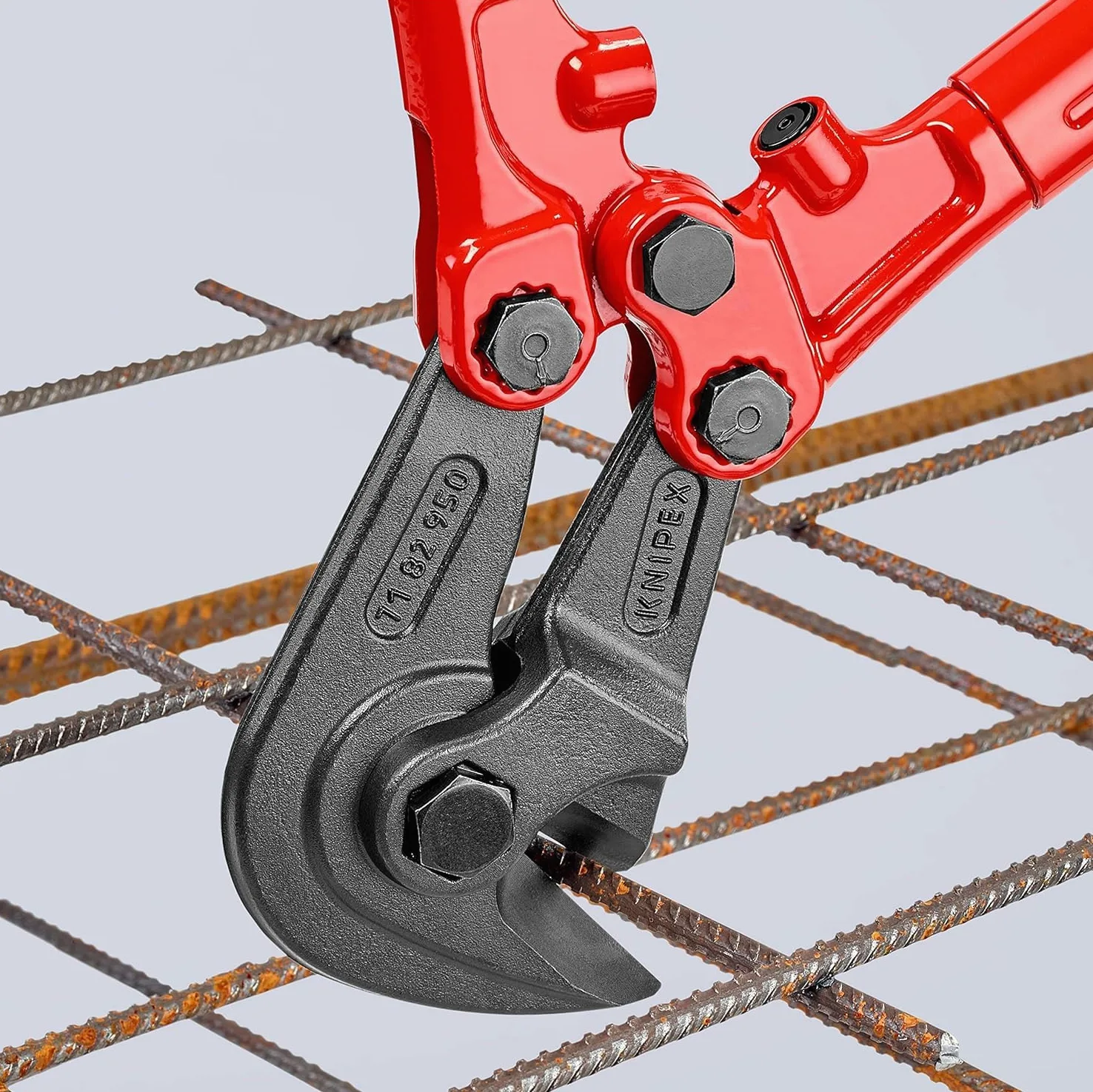 KNIPEX Tagliabulloni per taglio di reti elettrosaldate per cemento con impugnature multicomponente 950 mm, 71 82 950