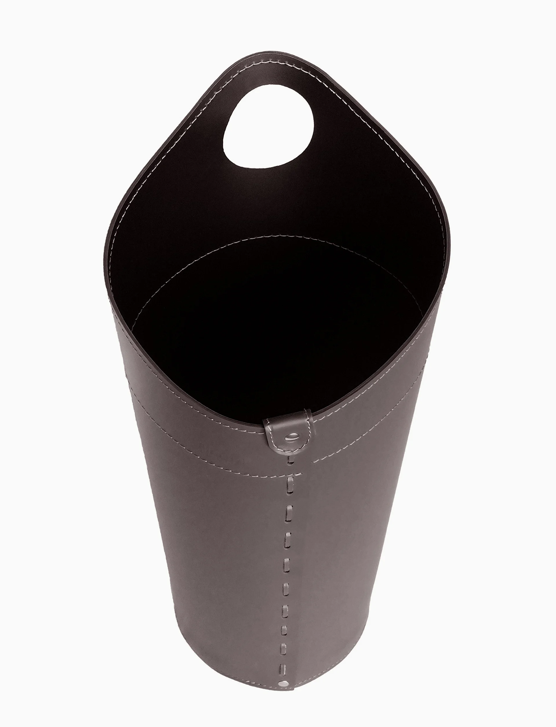 LIMAC Design NILAR, Set Ferri da Camino con Manico in Cuoio, Borsa Porta-Ferri Moderno in cuoio, Attrezzi da Caminetto, Sacca portaferri, Prodotto in Italia. Marrone Scuro