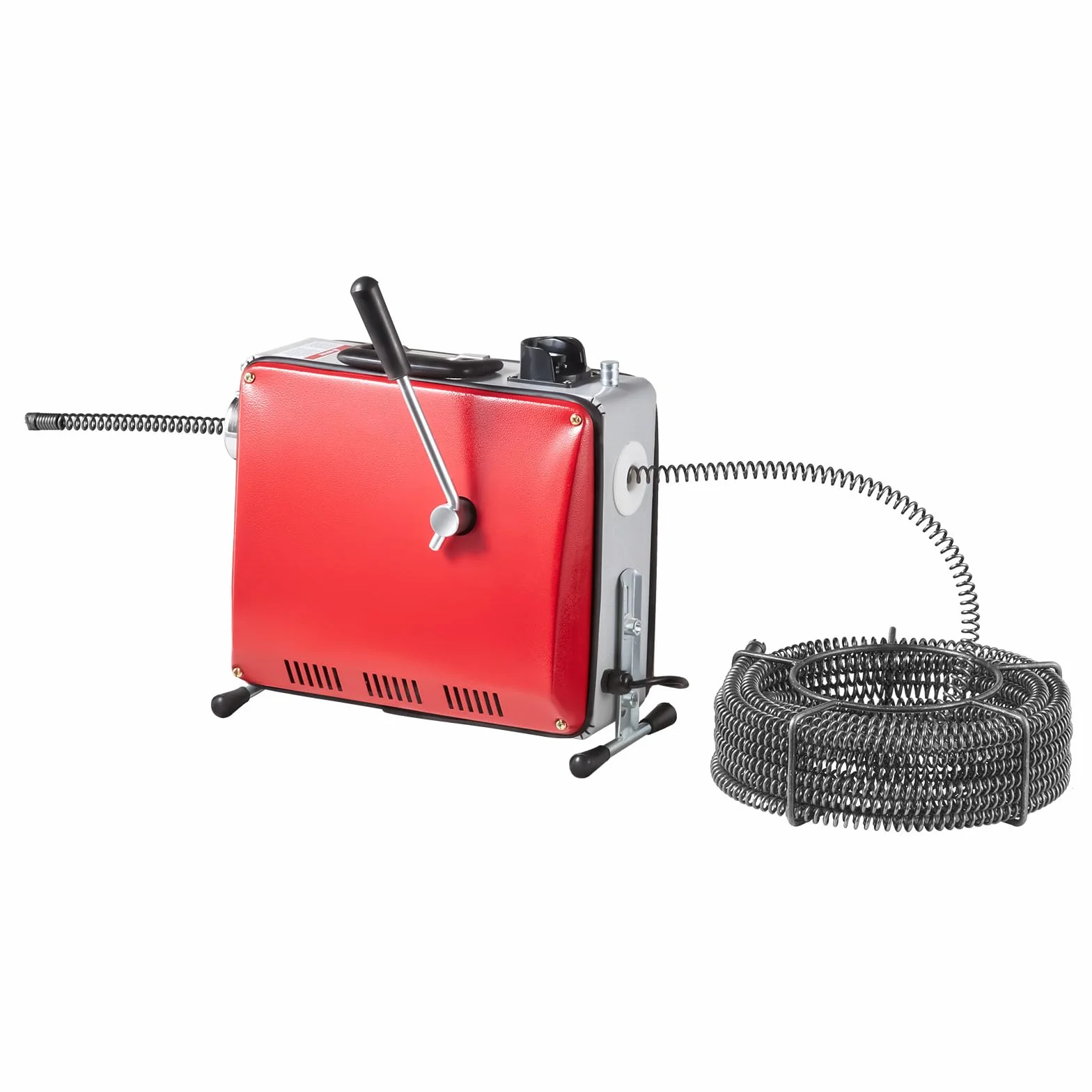 VEVOR Macchina Sturatubi Elettrica per Scarico di Tubi, 500 W, 1400 giri/min, con Cavo a Molla in Acciaio, Pulitrice per Tubi di Scarico con 6 Taglierine Diametro 50-110 mm, Docce, Bagno, Cucina