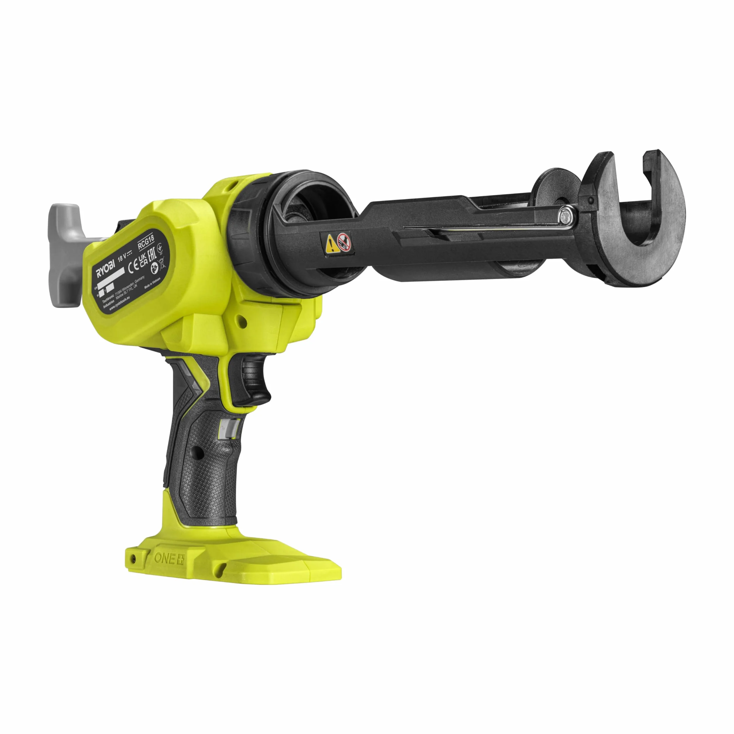 Ryobi RCG18-0 Pistola per Cartucce 18V, Batteria Non Inclusa, con Sgancio Manuale e Regolazione a 6 Velocità, Pressione fino a 225 kg / 2.225 N