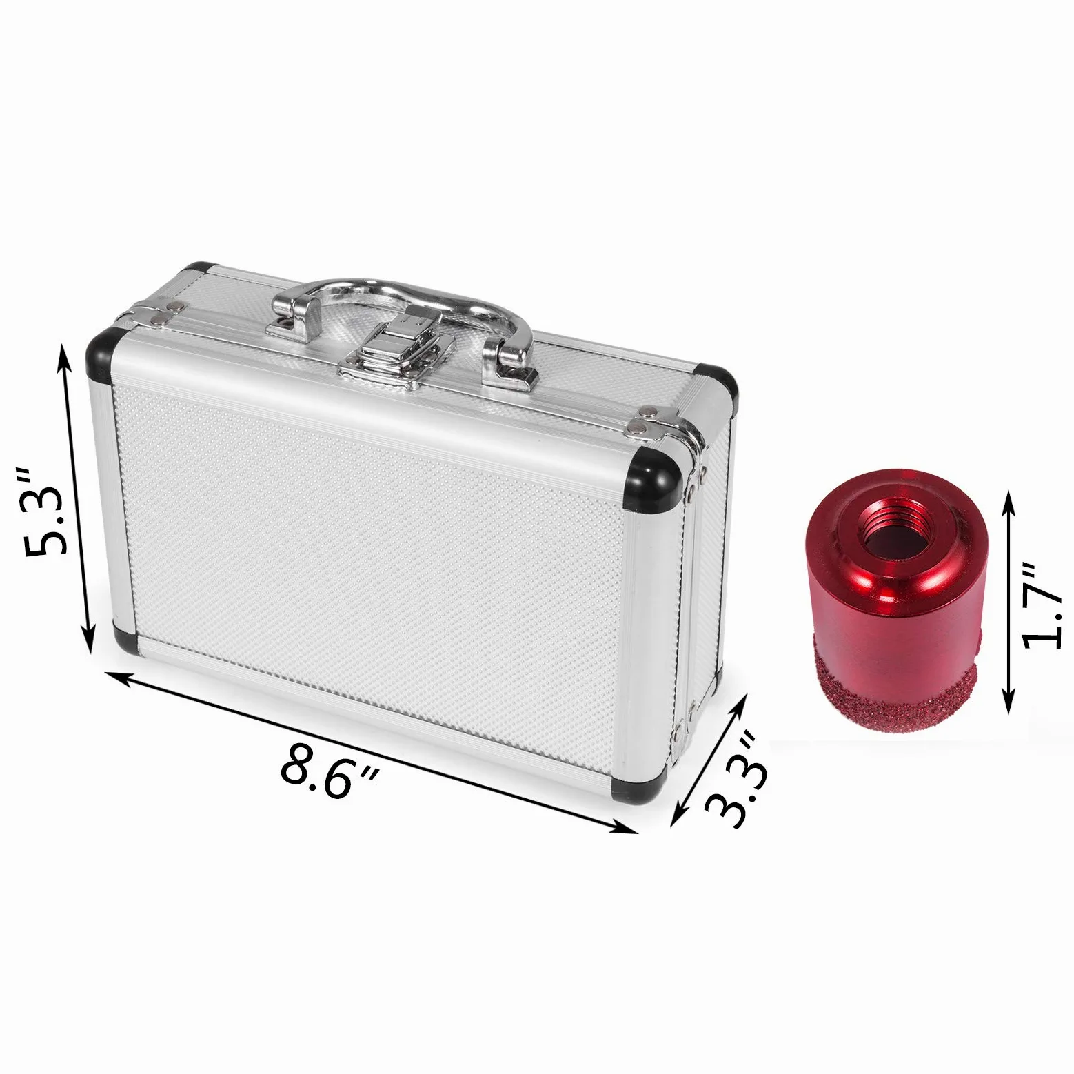 10 Pezzi Punte Diamantate per Trapano M14 (per Smerigliatrice Angolare) Sega a Tazza Diamantati per Piastrelle, Granito, Marmo e Porcellana, dal diametro di 20, 25, 32, 35, 40, 50, 60, 68 mm