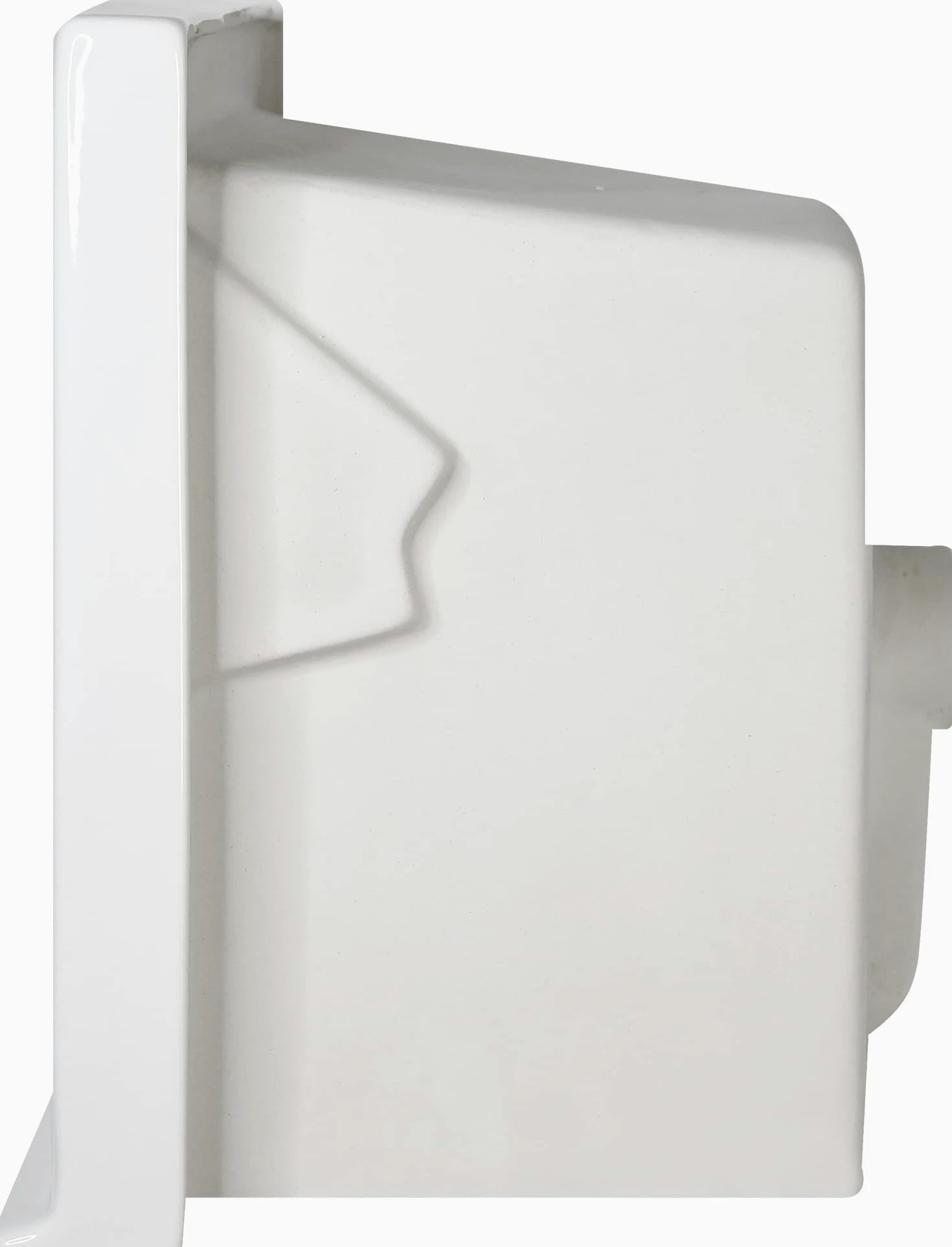 LAVATOIO PILOZZO RENO CERAMICA 60 x 50 TUTTA VASCA PER TOP O MOBILE DA INCASSO O INSTALLAZIONE CON STAFFE ANCHE IN ESTERNO INCLUSO DI PILETTA IN ACCIAIO E SIFONE (DX Foro Rubinetteria)