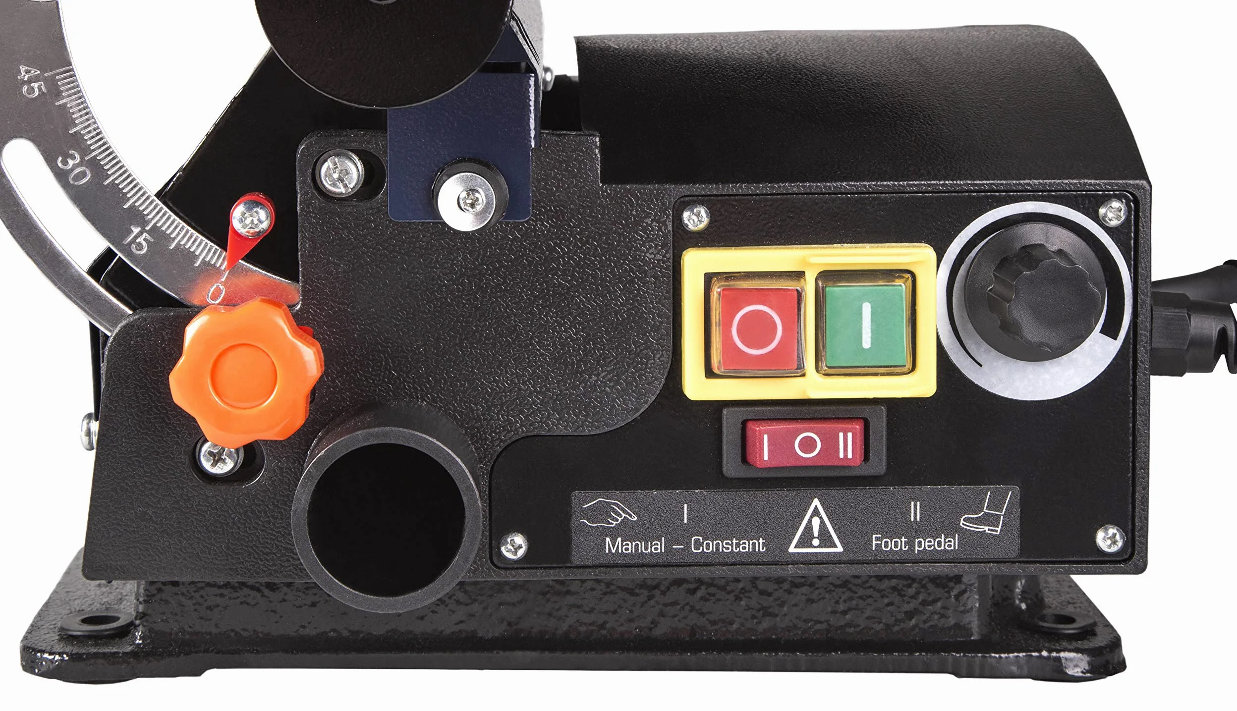 FERM Sega da traforo 120W - interruttore a pedale. Include lame TPI e chiave a brugola.