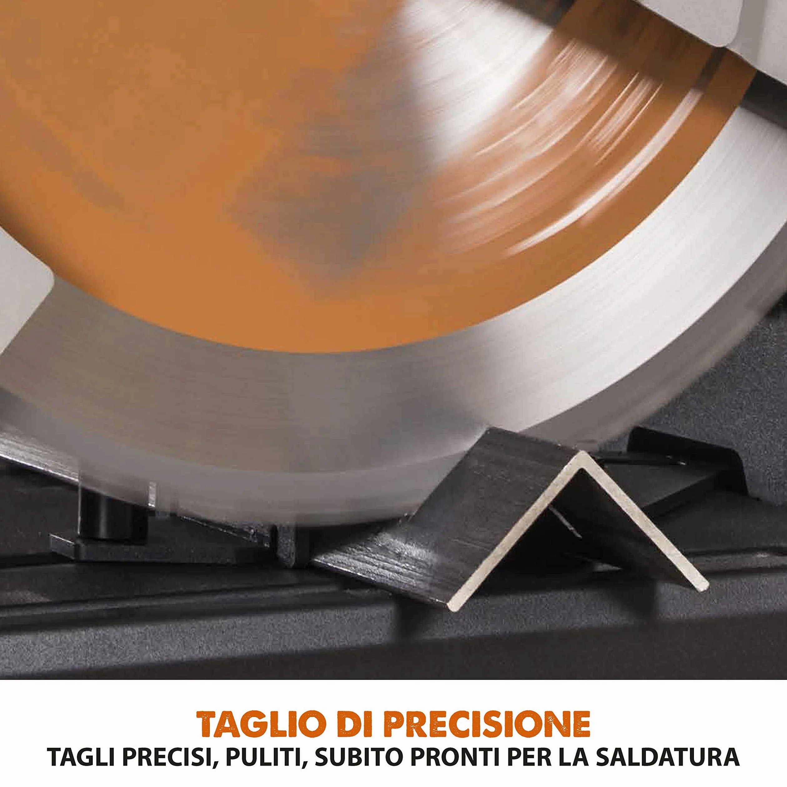 Evolution Power Tools 083-0003 R355Cps Troncatrice Per Ferro Multi Materiale, Esegue Tagli Su Acciaio, Alluminio, Plastica E Legno Anche Con Chiodi, 355 mm