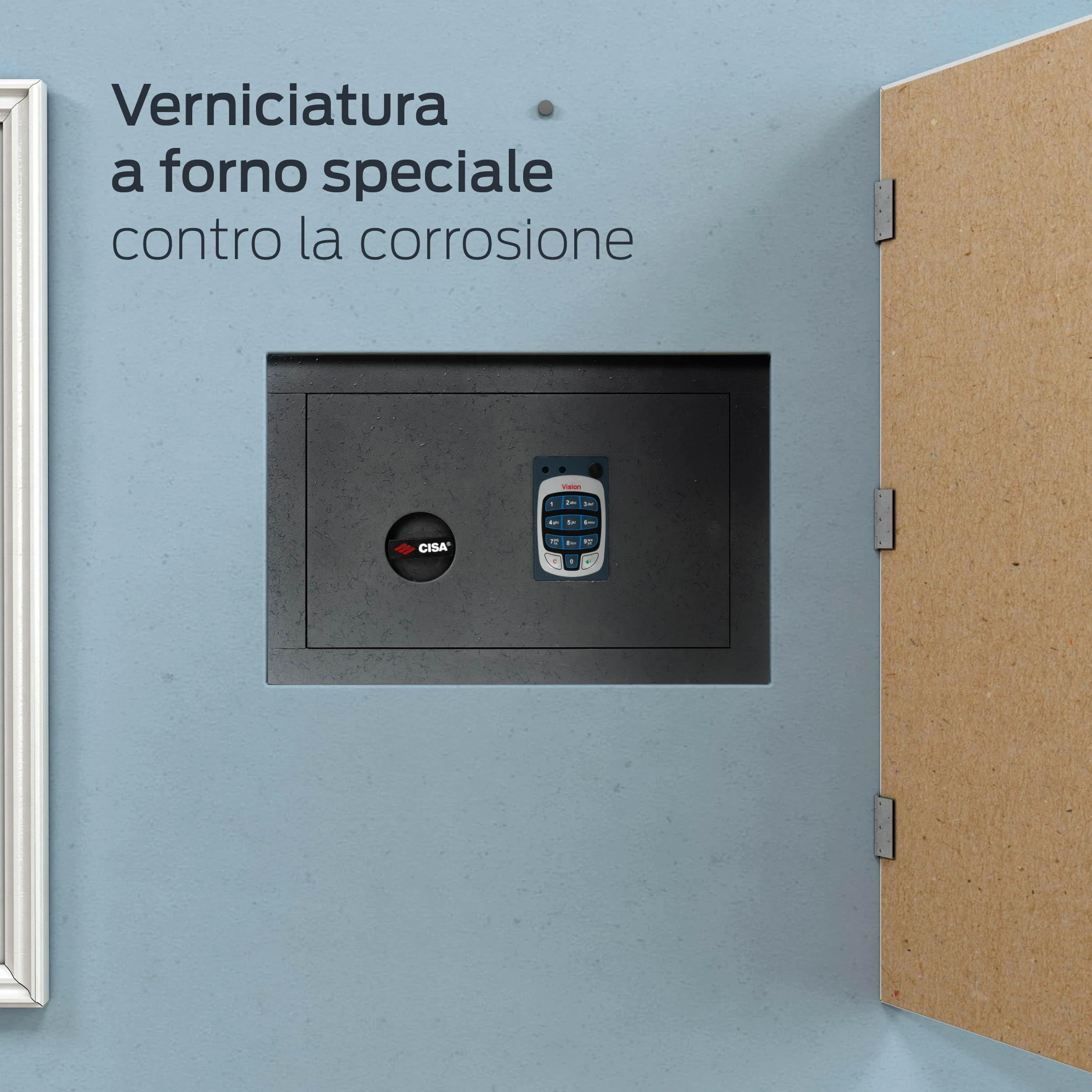 CISA - Cassaforte a Muro Elettronica DGT Vision 182710310 - Cassaforte Piccola LxHxP 36x24x20 cm - 1000 Miliardi di Combinazioni Possibili - Totale Sicurezza contro Aperture Indesiderate