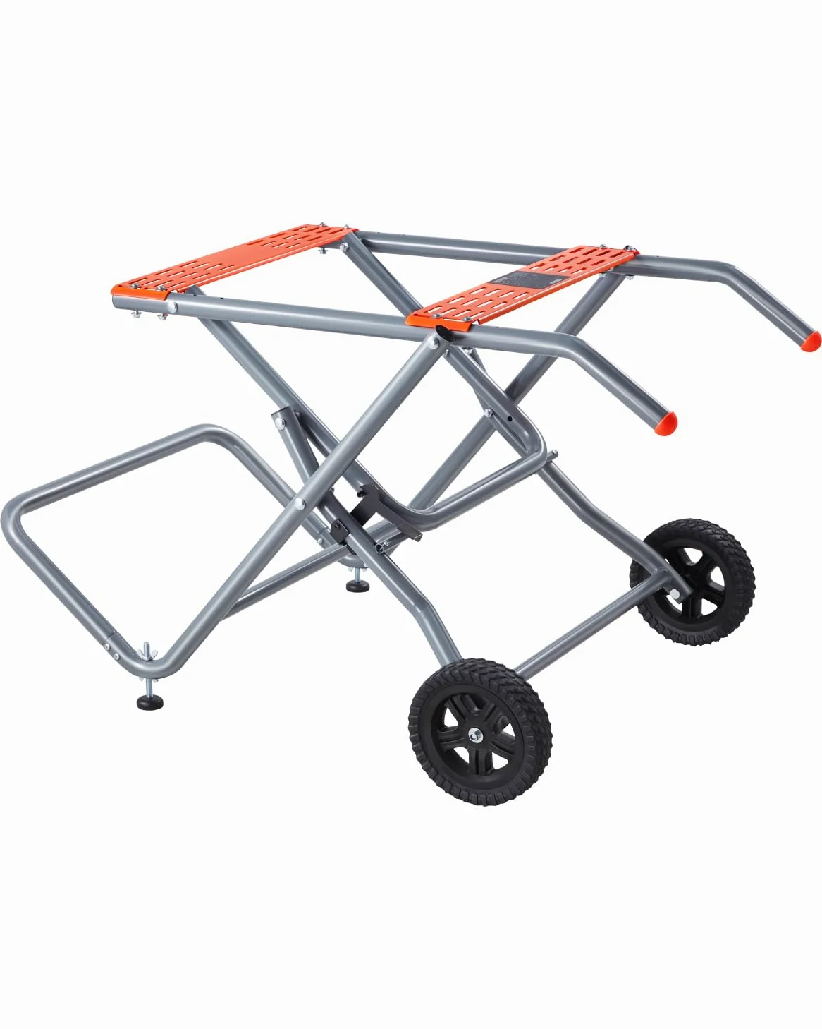 VEVOR Supporto per Troncatrice da Tavolo Portatile, Capacità di Carico di 158,76 kg Tavolo per Troncatrice da Tavolo Pieghevole con Ruote in Gomma da 203 mm Costruzione Robusta, Facile da Riporre
