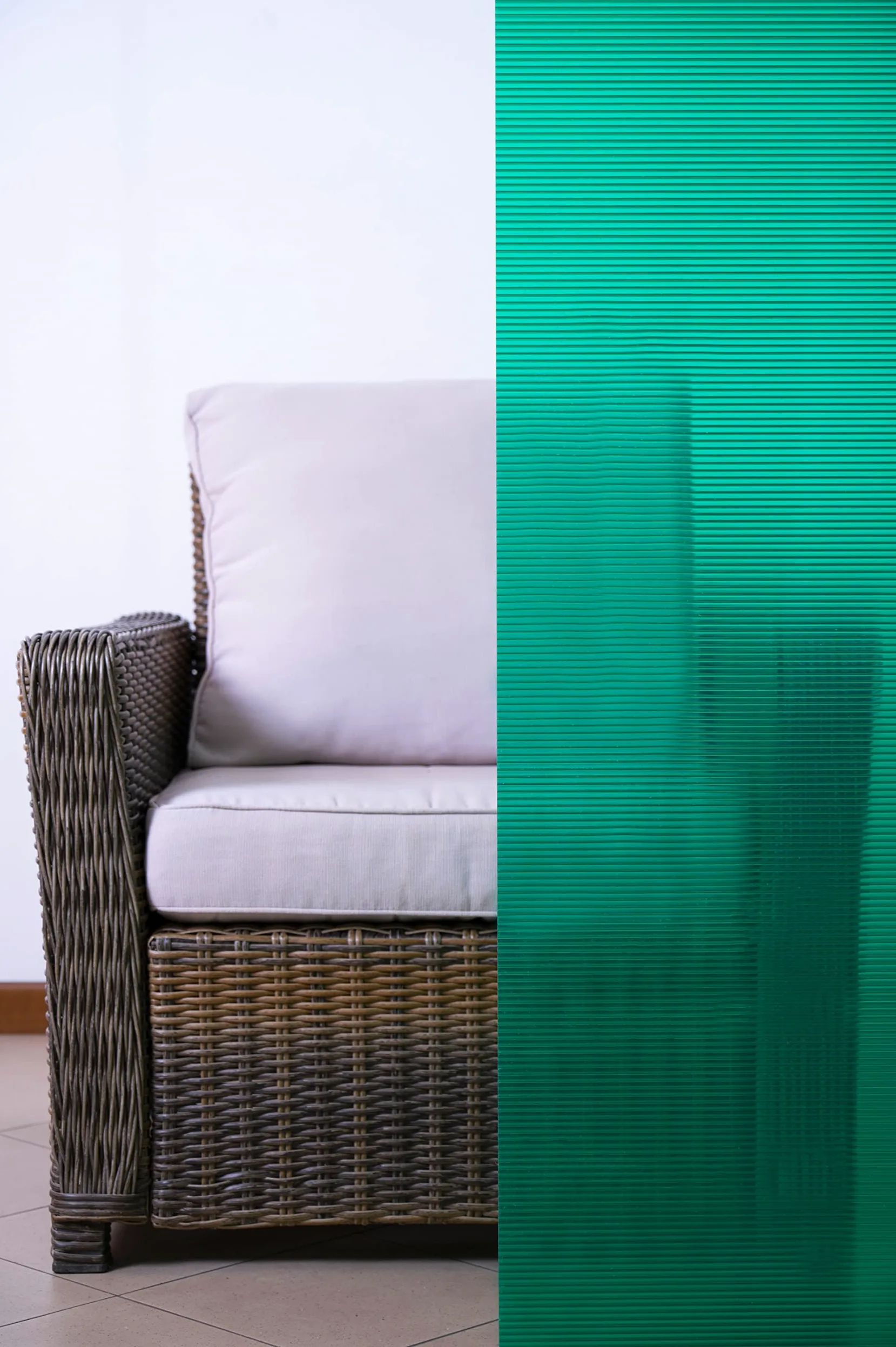 Lastra Policarbonato Alveolare EXOLON 3000x1050mm Spessore 10mm 4 Pareti VERDE