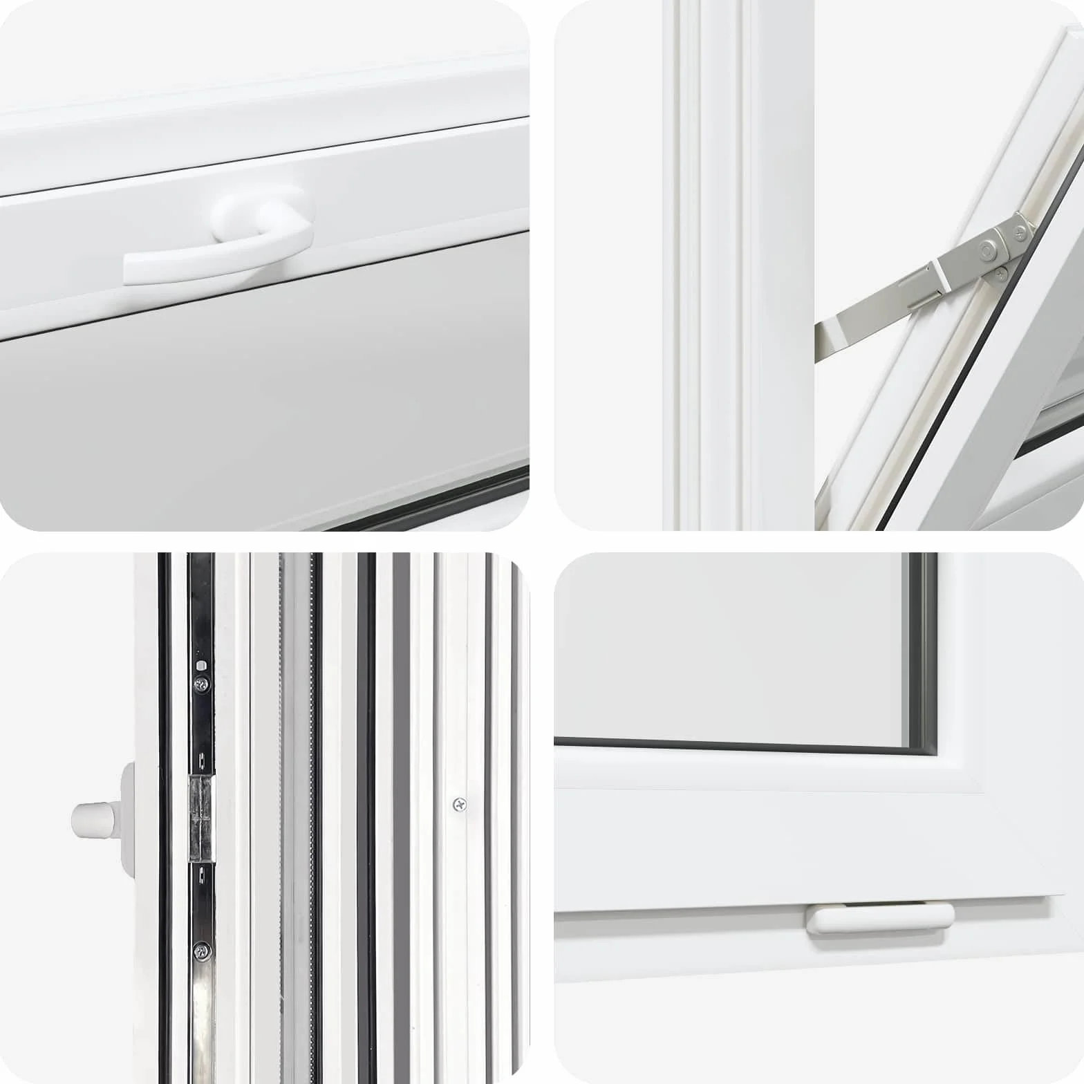vidaXL Finestra per seminterrato RISOR 100 x 40 cm PVC e Vetro Bianco, Design Moderno per Seminterrato, Installazione di finestra rettangolare, finestre in PVC durevoli per luce e ventilazione