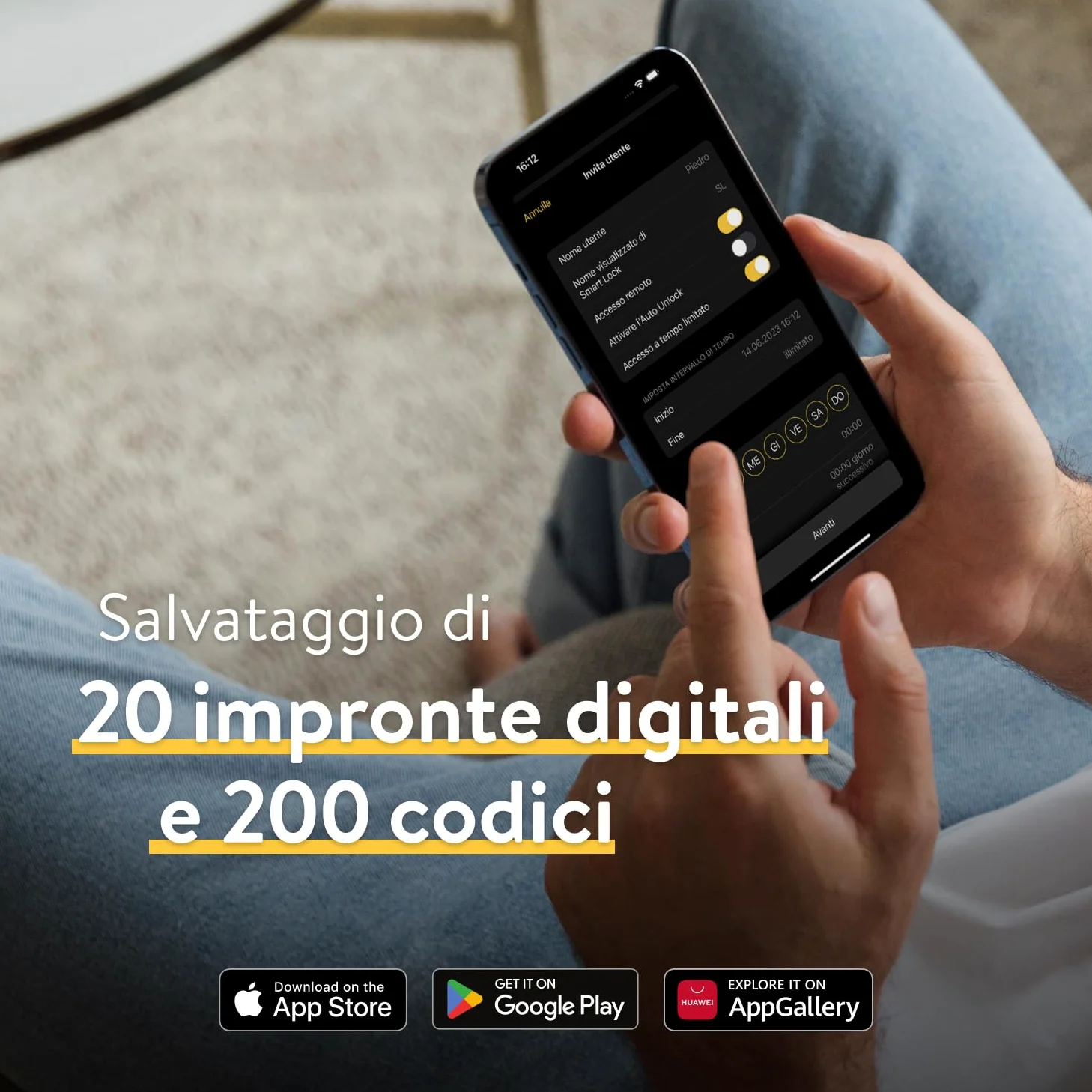Nuki Keypad 2 Apri la porta in modo rapido e confortevole, tramite un codice o la tua impronta digitale, Il Keypad è l'accessorio ottimo per la Nuki Smart Lock, Bluetooth
