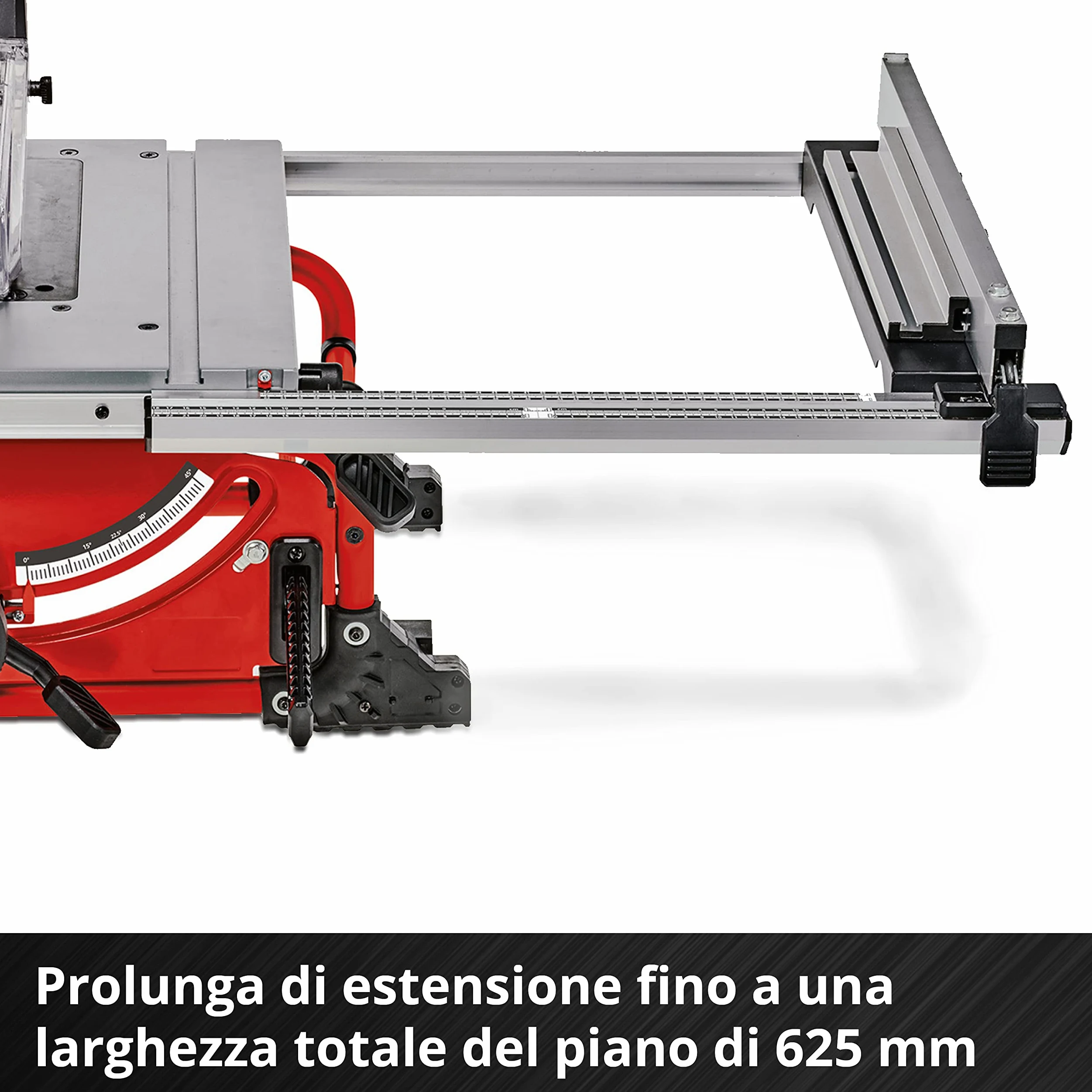 Einhell TE-TS 36/210 Li-Solo Sega circolare da banco a batteria Power X-Change (18V,giri al min. 3800, lama Ø210 x Ø30, taglio max 70 mm, guida angolare, senza batteria e caricabatteria)