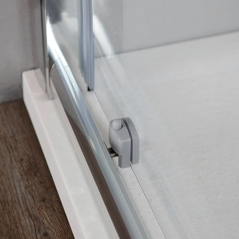 Kiamami Valentina - Porta Doccia Nicchia Scorrevole 110 Cm Cristallo Trasparente | New Giada