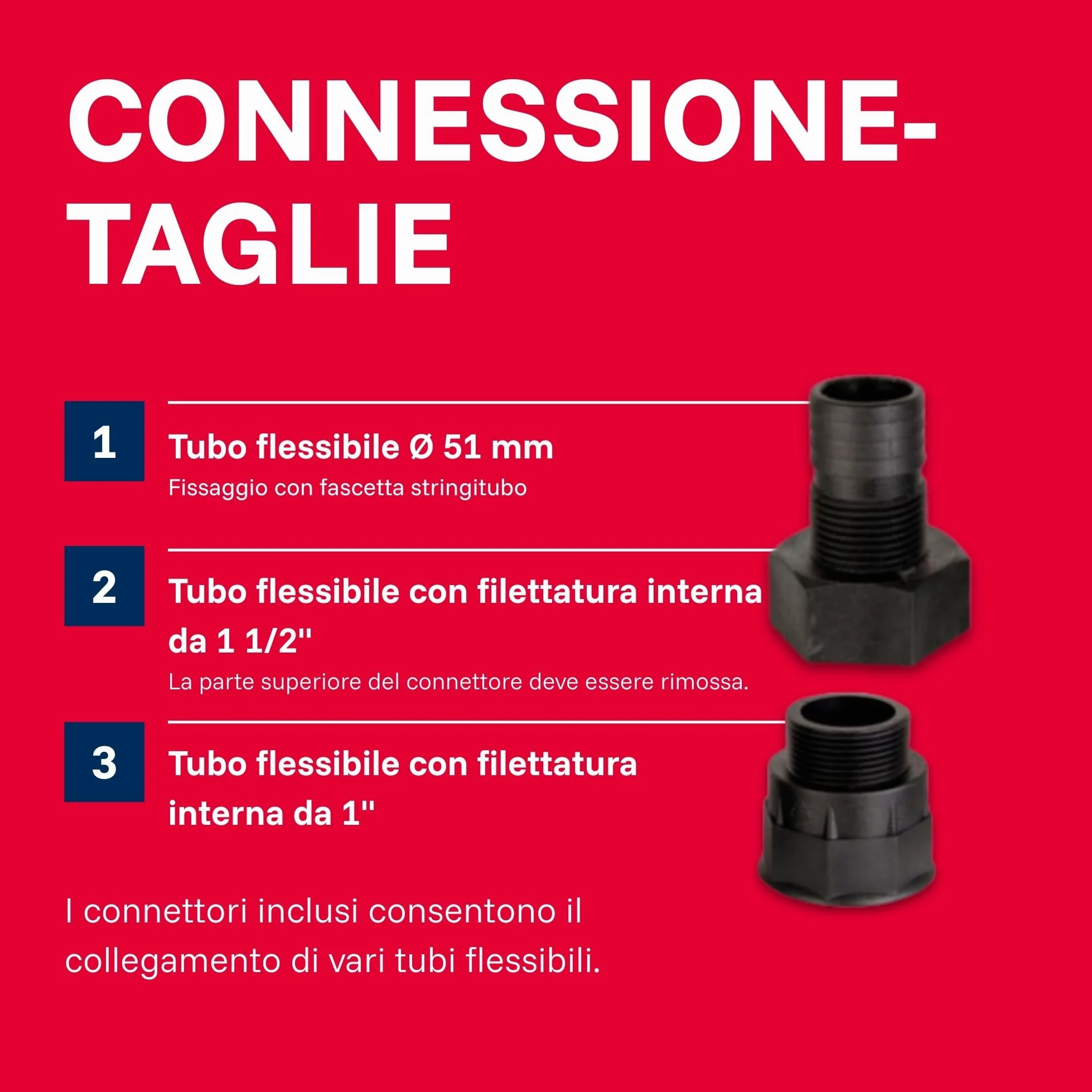 Pompa sommersa professionale per acque sporche T.I.P. - Acciaio inossidabile (portata 42.000 l/h, prevalenza 16 m, pressione 1,6 bar, granulometria 50 mm, acqua di lavaggio) Extrema 700/16-3 IX