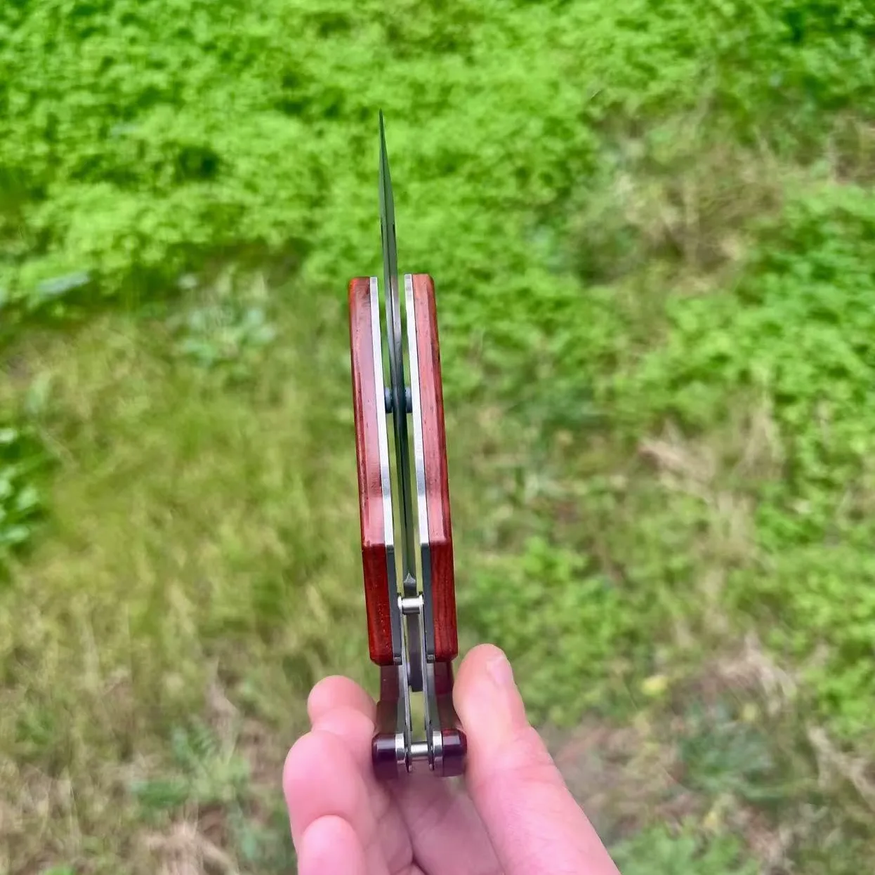 Coltello Pieghevole Tasca Damasco Attrito Acciaio 67 Strati VG10 Damasco Giapponese Lama Affilata Manico Legno Collezione Regalo Uomo Festa Padre Pesca Bushcraft EDC Artigianato