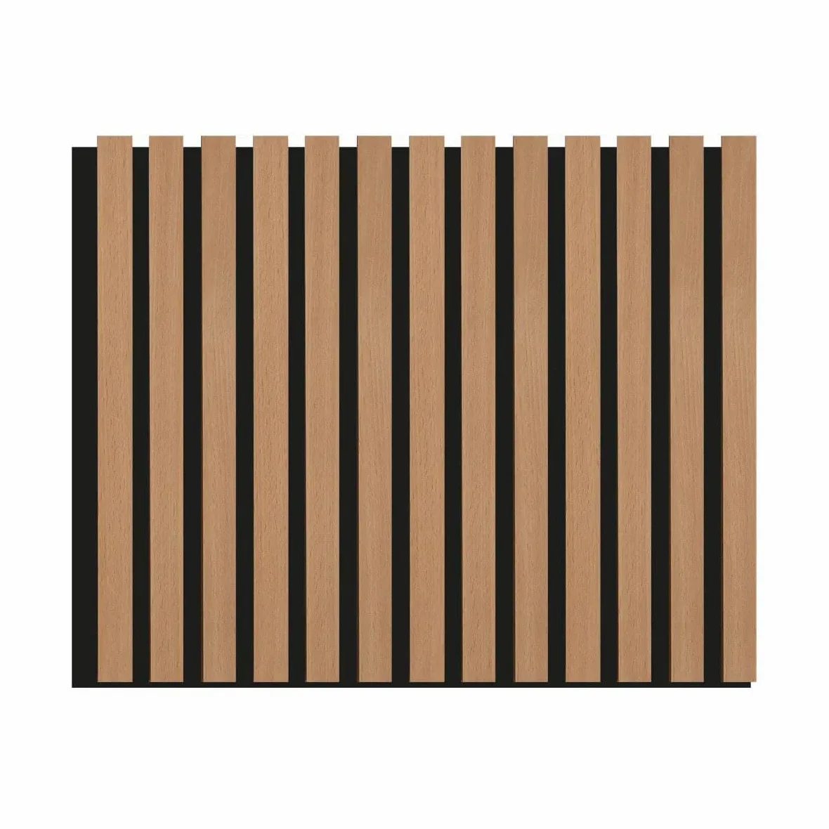 Pannelli Decorativi Acustici per Pareti, Pannelli Murali Design Effetto Legno, Pannelli Fonoassorbenti per Soffitto cm 60 x 275 (1,65 mq) (Faggio)