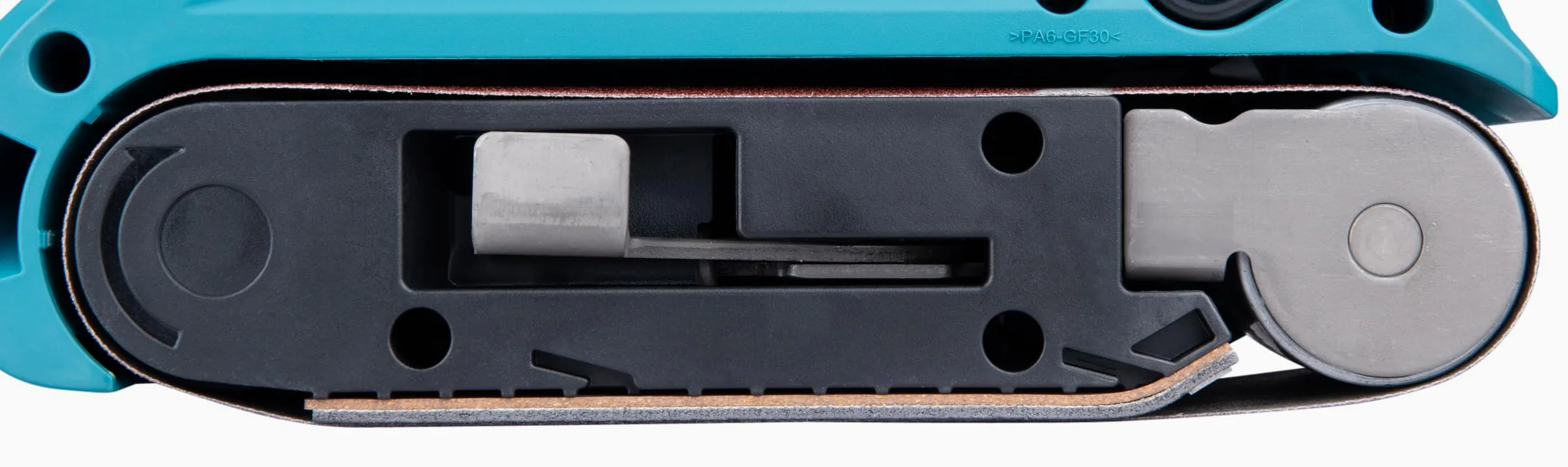 Makita BS001GZ - Smerigliatrice a nastro, 40 V max, larghezza di banda 76 mm, senza batteria e caricatore