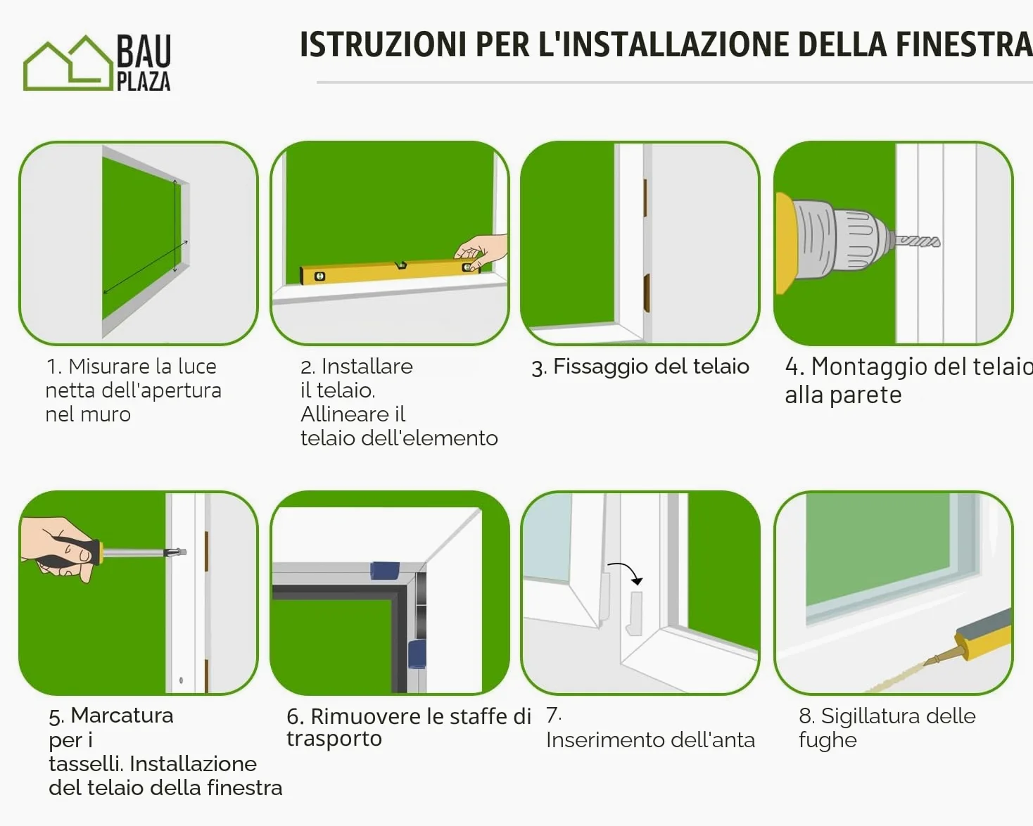 Finestra Serramenti in pvc Bianco - Vetro camera Larghezza x Altezza 50 x 100 cm apertura Destra 500 x 1000 mm Funzione Girevole - Ottima scelta