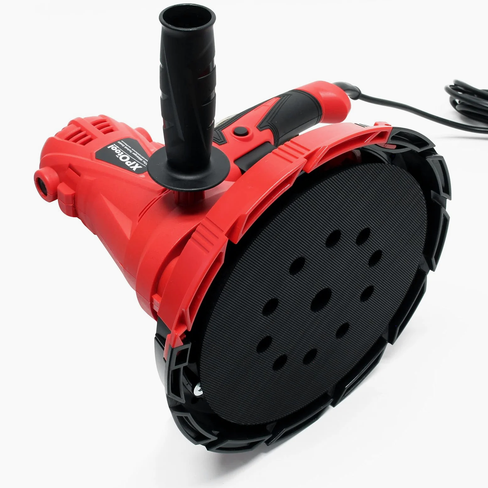 XPOtool Levigatrice 1280W Con aspirazione, disco di levigatura da 215 mm e impugnatura supplementare