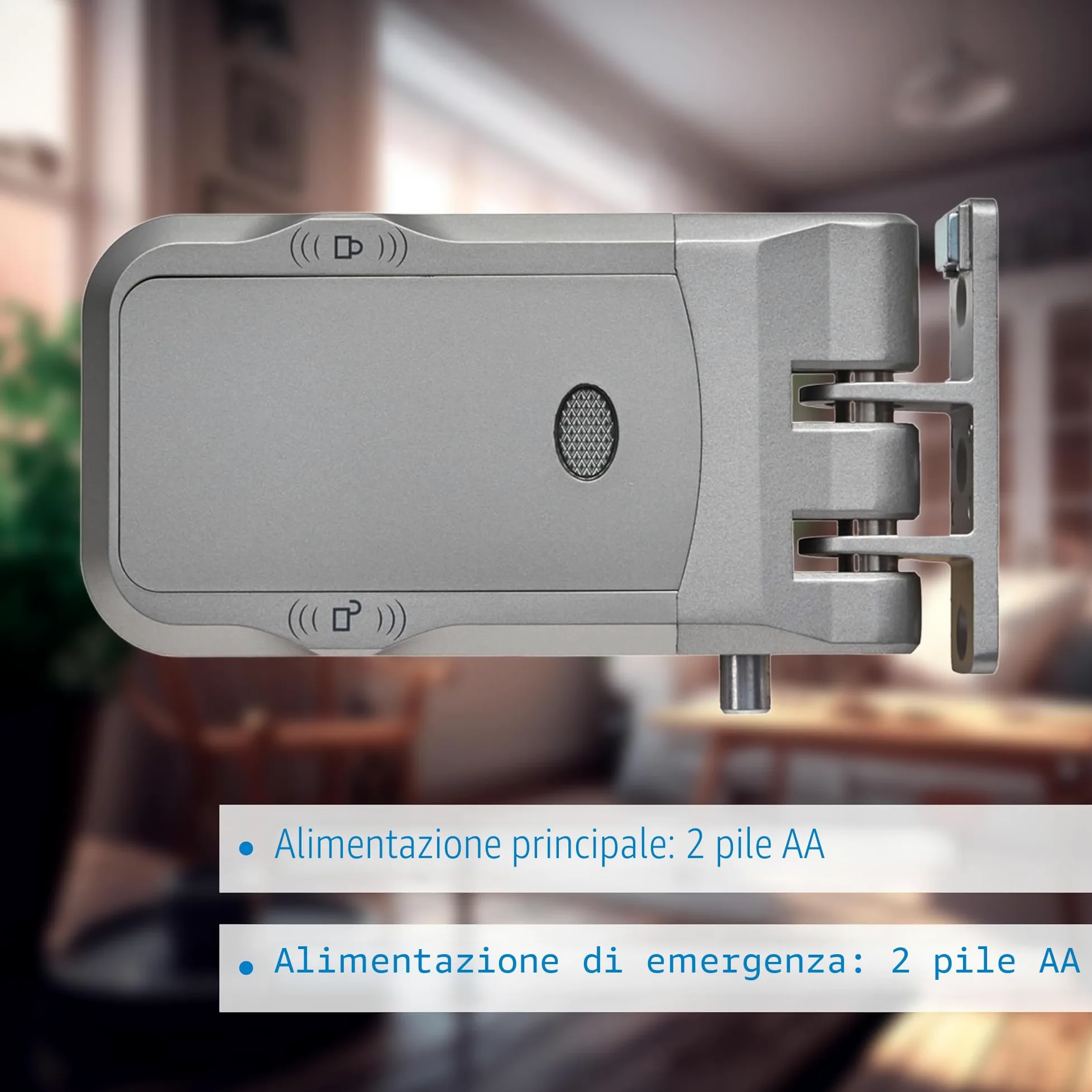 NIVIAN Serratura Invisibile Intelligente WiFi – Chiavistello Elettronico con App e Telecomandi, Doppio Motore Antivandalo, Apertura da Interno ed Esterno