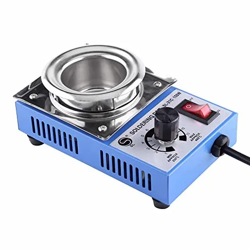 220 V 150 W Solder Pot Saldatura Dissaldante Bagno 50mm ST-21C 450 Gradi Max Tin Forno di fusione termoregolazione Saldatura Dissaldante Bagno