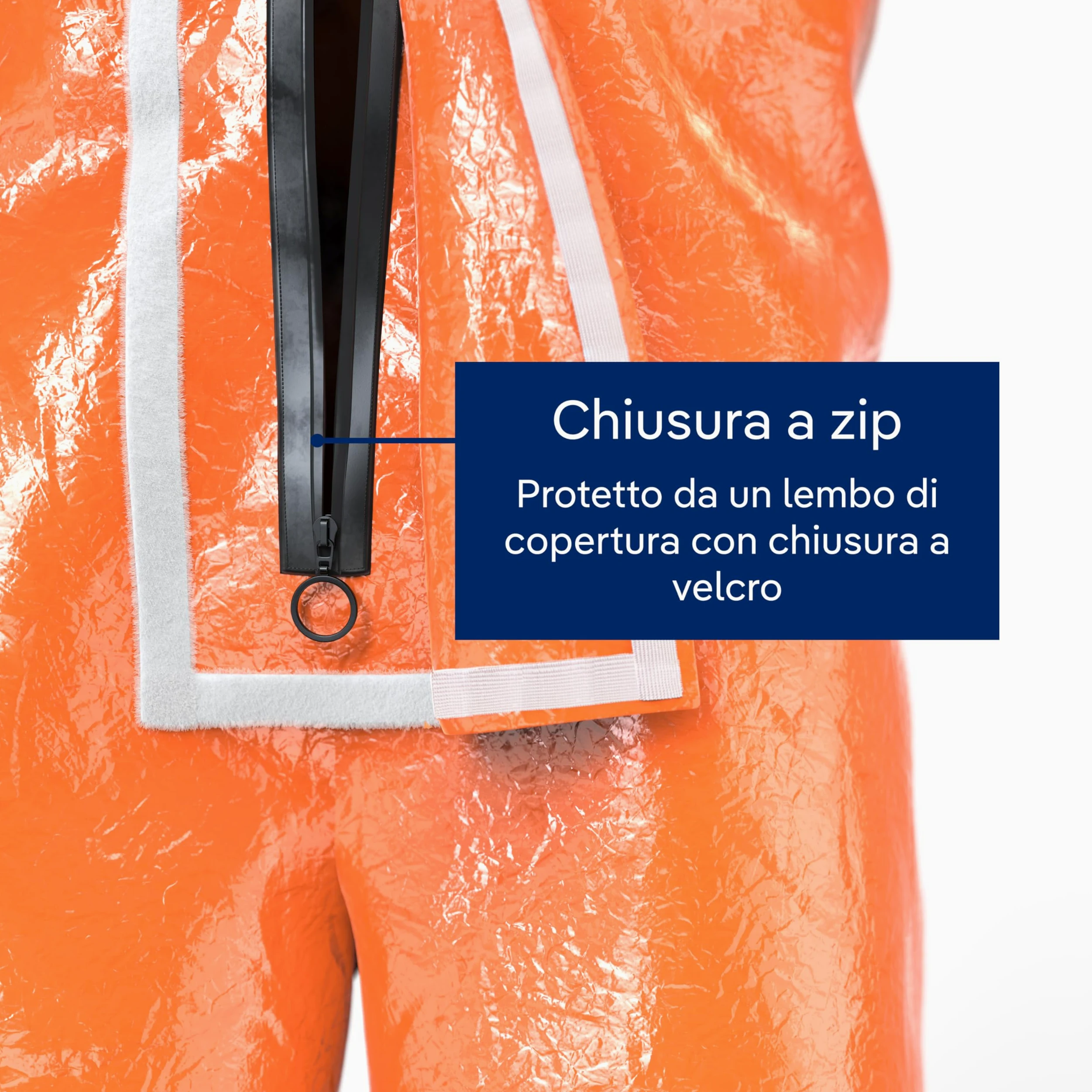 Dräger SPC 4400 Tuta protettiva contro polveri e liquidi in materiale CLF con alta resistenza chimica | Tuta antispruzzo arancione per vernici e prodotti chimici | Taglia L