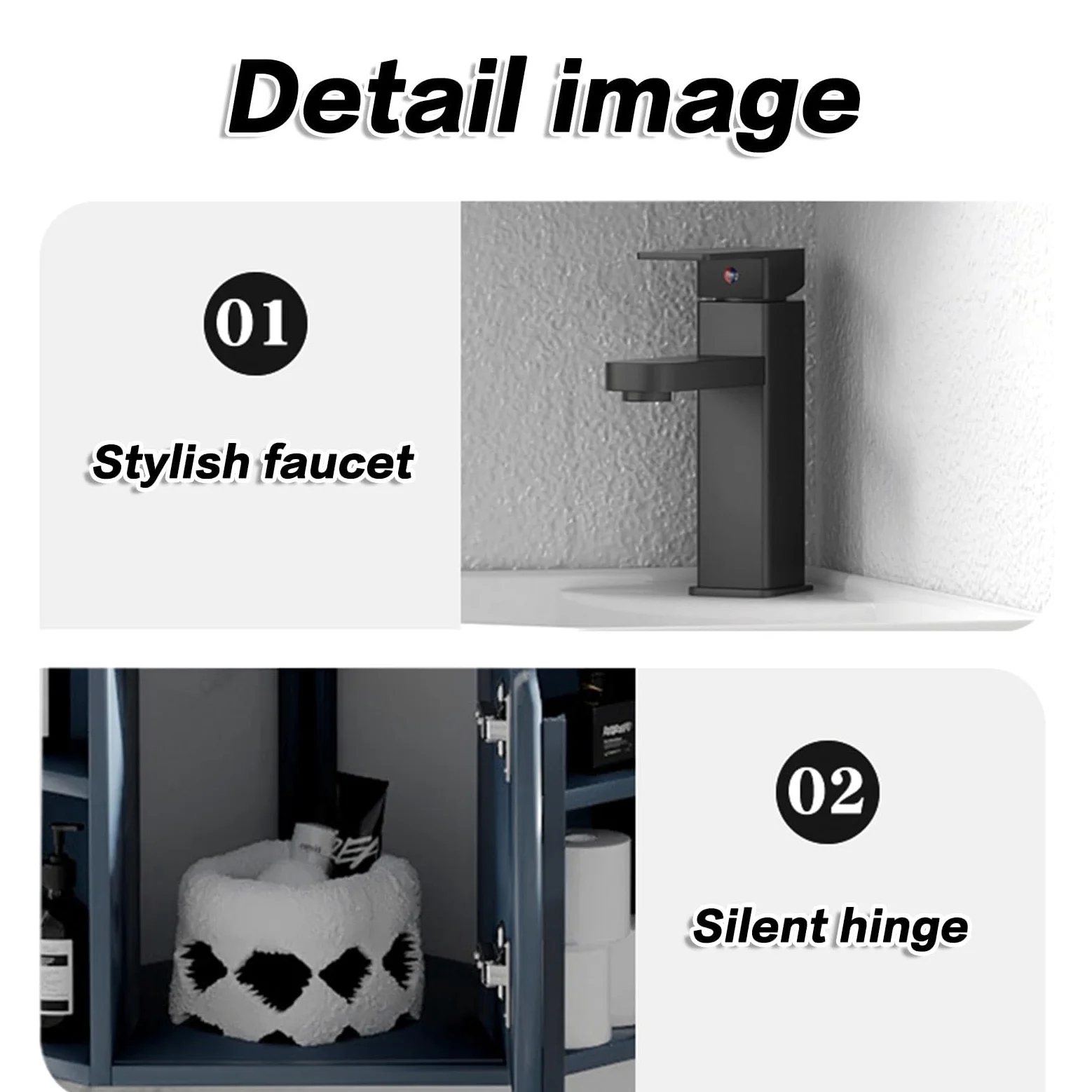 Lavandini Ad Angolo Per Bagno, Lavabo Ad Angolo Su Piedistallo, Mobile Da Bagno Con Rubinetto E Scarico, Set Di Mobili A Parete Per Piccoli Spazi, Per Piccoli Spazi, Mobiletto Sospeso A Parete ( Color