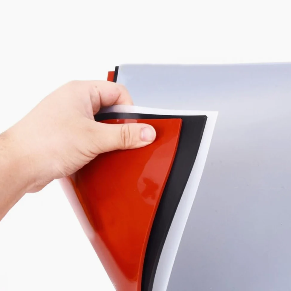 Lastra in Gomma Siliconica 500mm x 500mm, Spessore 6mm Tappetino in Silicone, film di silicone, Guarnizione Resistente alle Alte Temperature per Realizzare Guarnizioni e Tenute(rosso)