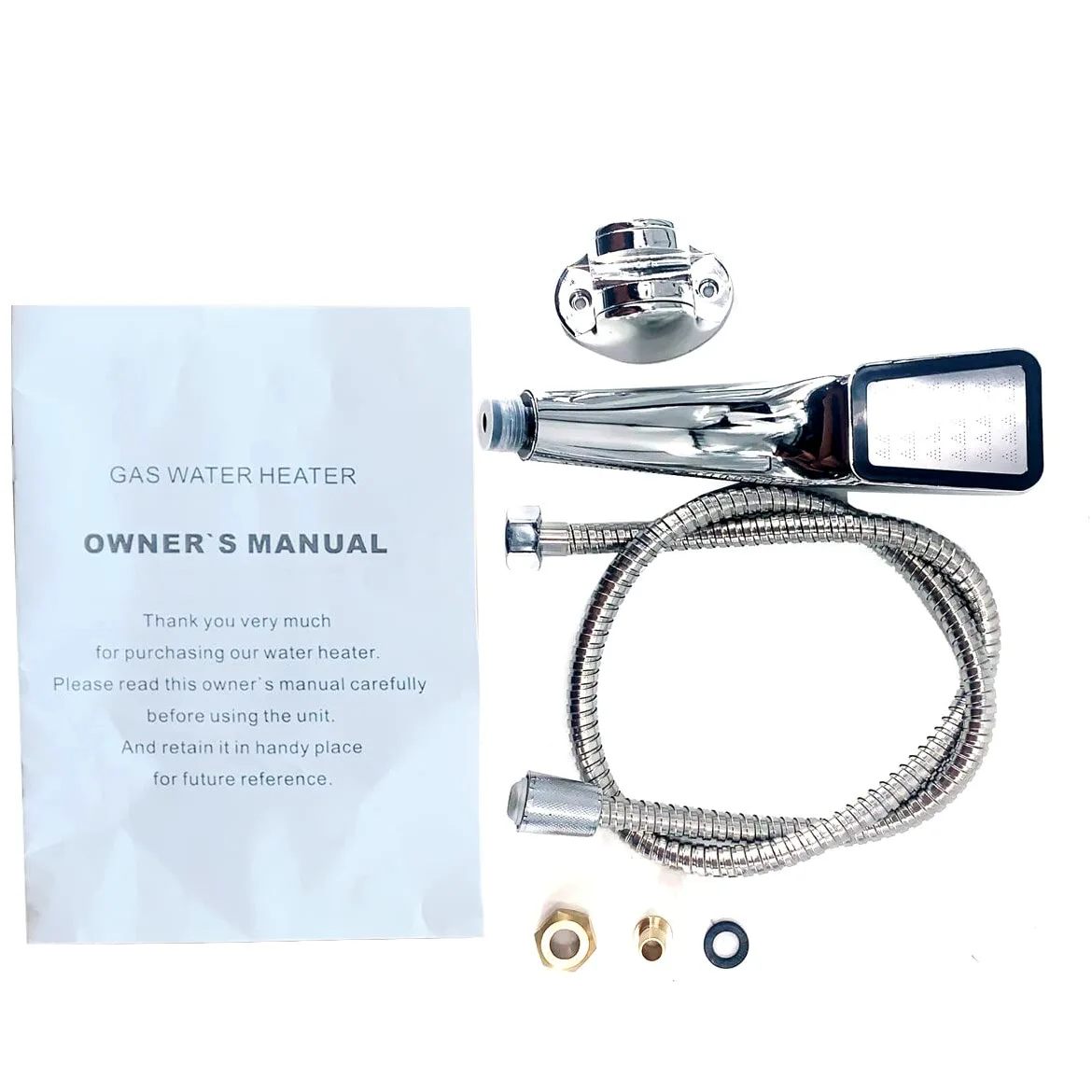 Scaldabagno a Gas GPL 12L 24KW, Portatile Istantaneo Scaldabagno Butano Propano, Doccia allaperto Bagno, Adatto Casa Campeggio Esterno RV, con certificazione CE, Tubo Doccia