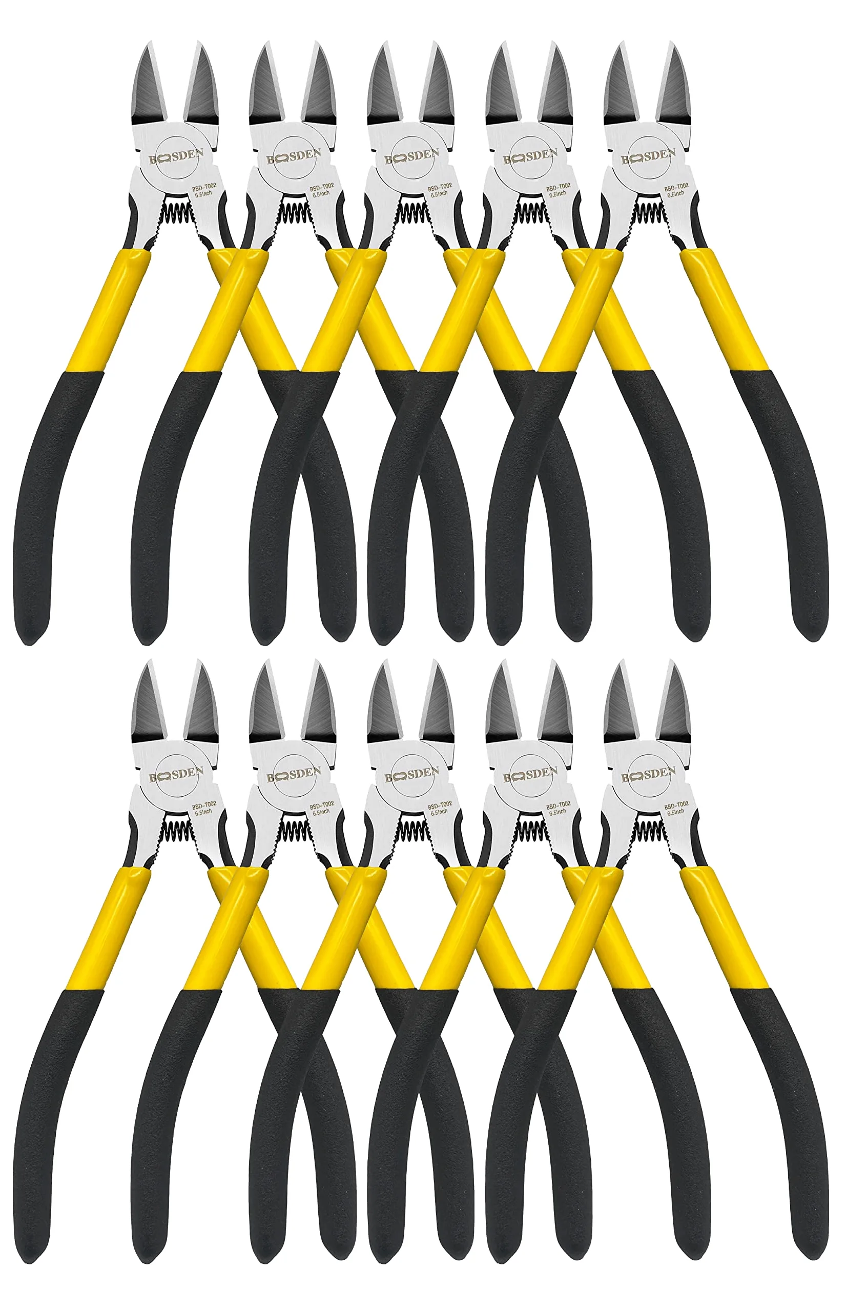 BOOSDEN Tronchesa, 10 Pezzi, 152mm, Pinza Diagonale e a Taglio Laterale per Gioielli, Floreale, Elettrico