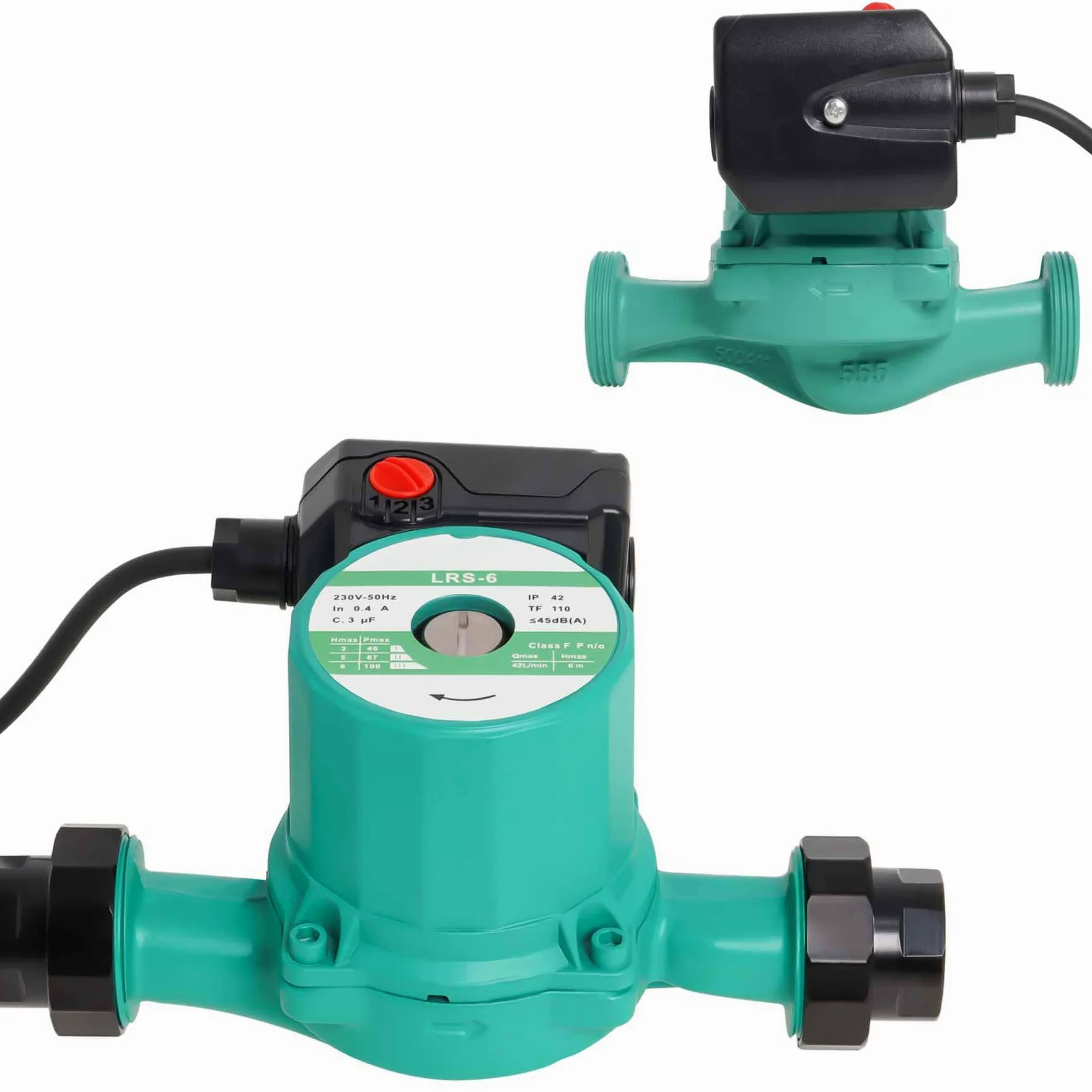Pompa di culazione dell'acqua calda 25-60/180 mm, pompa di riscaldamento a caldo Poweka