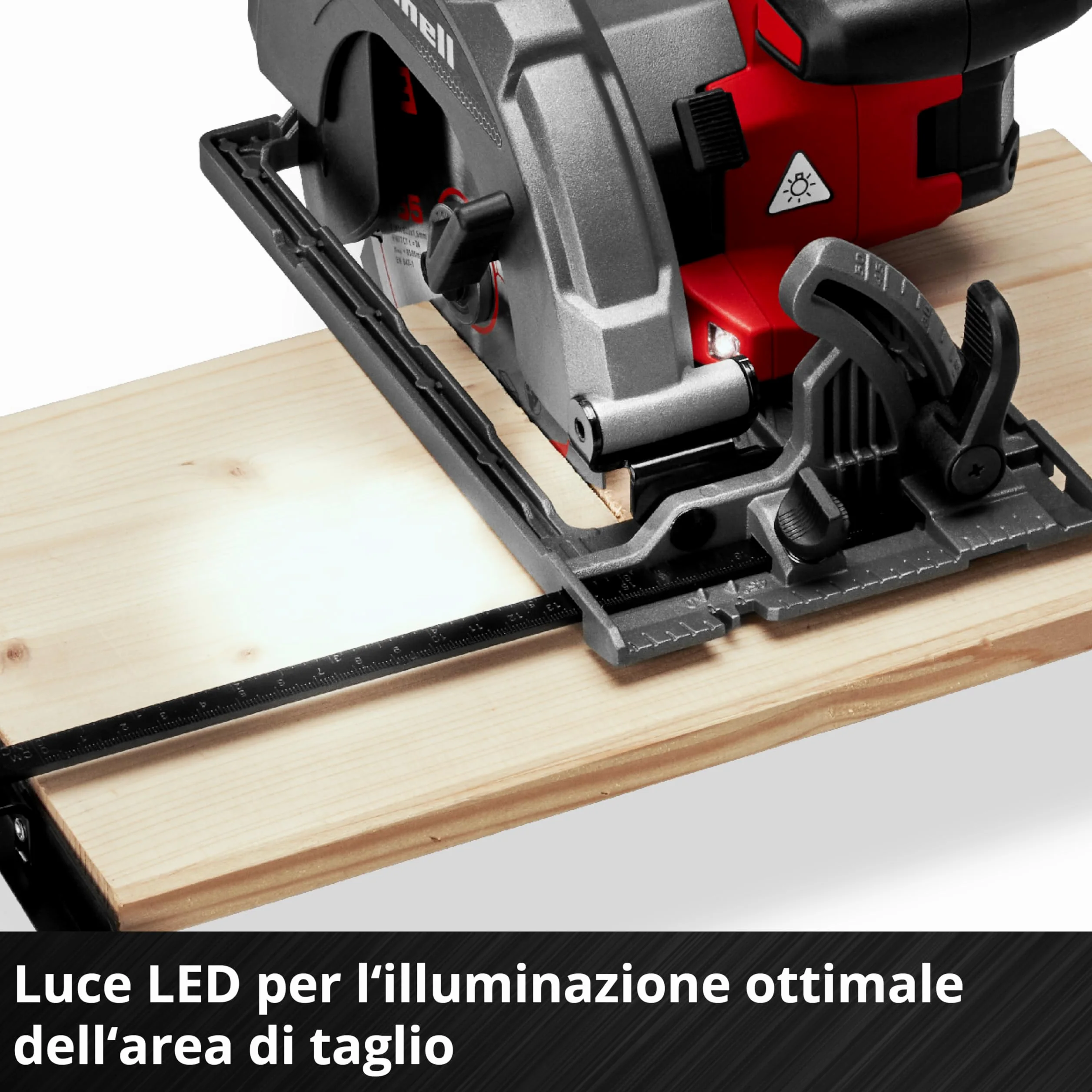 Einhell Professional Sega circolare TE-CS 18/165-2 Li - Solo Power X-Change (18 V, Ø 165 mm, lama, profondità di taglio 57 mm, installazione senza attrezzi, batteria esclusa)