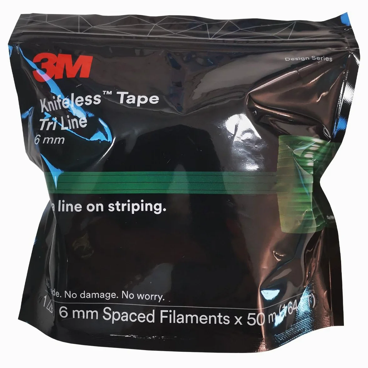 3M | Knifeless Tape, Nastro da Taglio per Dettagli Wrapping, Tape Tri Line 6mm x 50m, Filo di Taglio Per Tagliare con Precisione Pellicole, Senza Lame