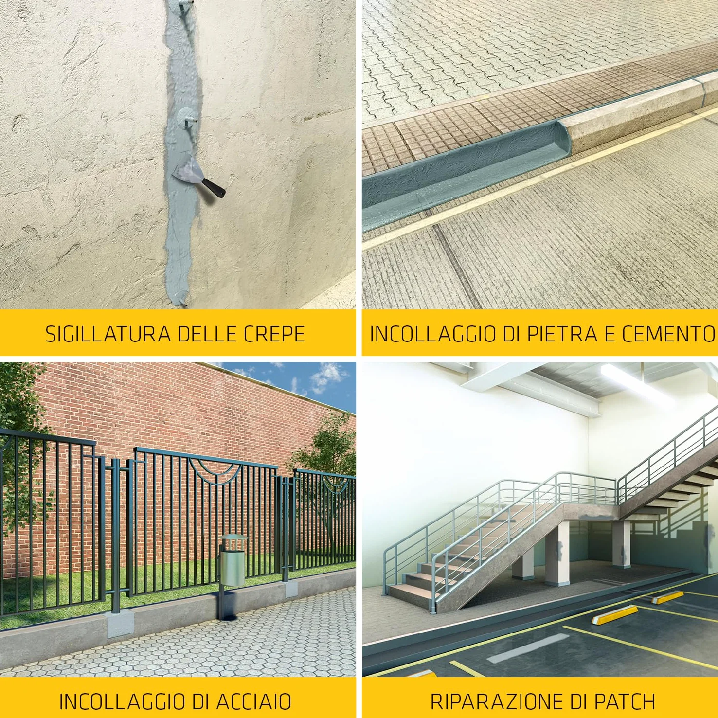 SIKA - Adesivo epossidico strutturale - Sikadur 31+, Grigio - Formato grande per ripristini importanti - Tenuta indistruttibile su metallo e pietra - Risultati eccellenti e duraturi - 6kg