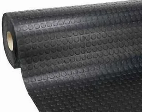 PAVIMENTO PVC BULLONATO COPRIPAVIMENTO 1MTX25MT NERO-ROTOLO