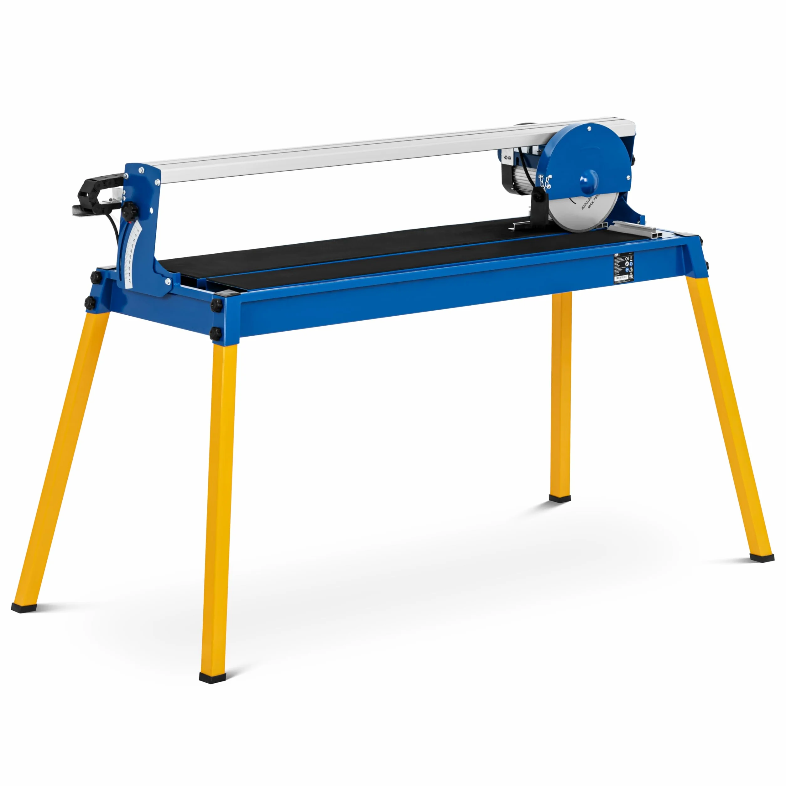MSW MSW-TSAW1500PRO - Tagliapiastrelle elettrico, 1500 W fino a 42 mm, regolazione dell'angolo, tagliapiastrelle a umido