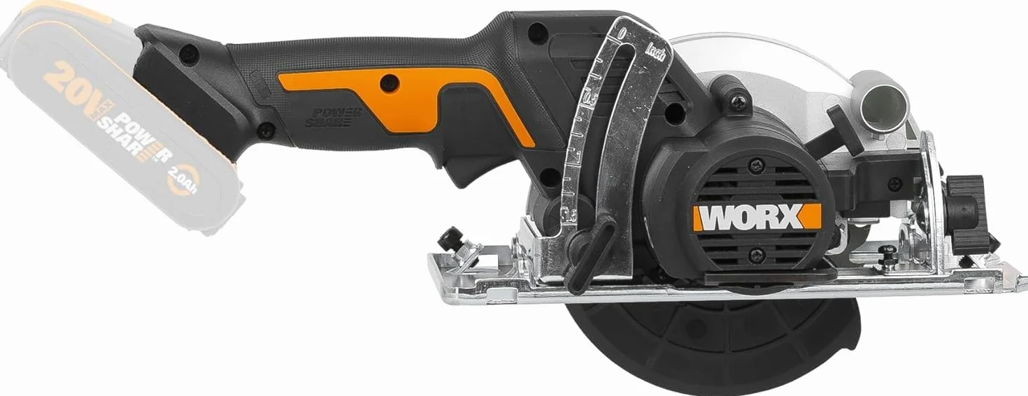 Worx WX531.9 Sega circolare compatta ad immersione ø 120mm 20V a batteria - solo corpo macchina