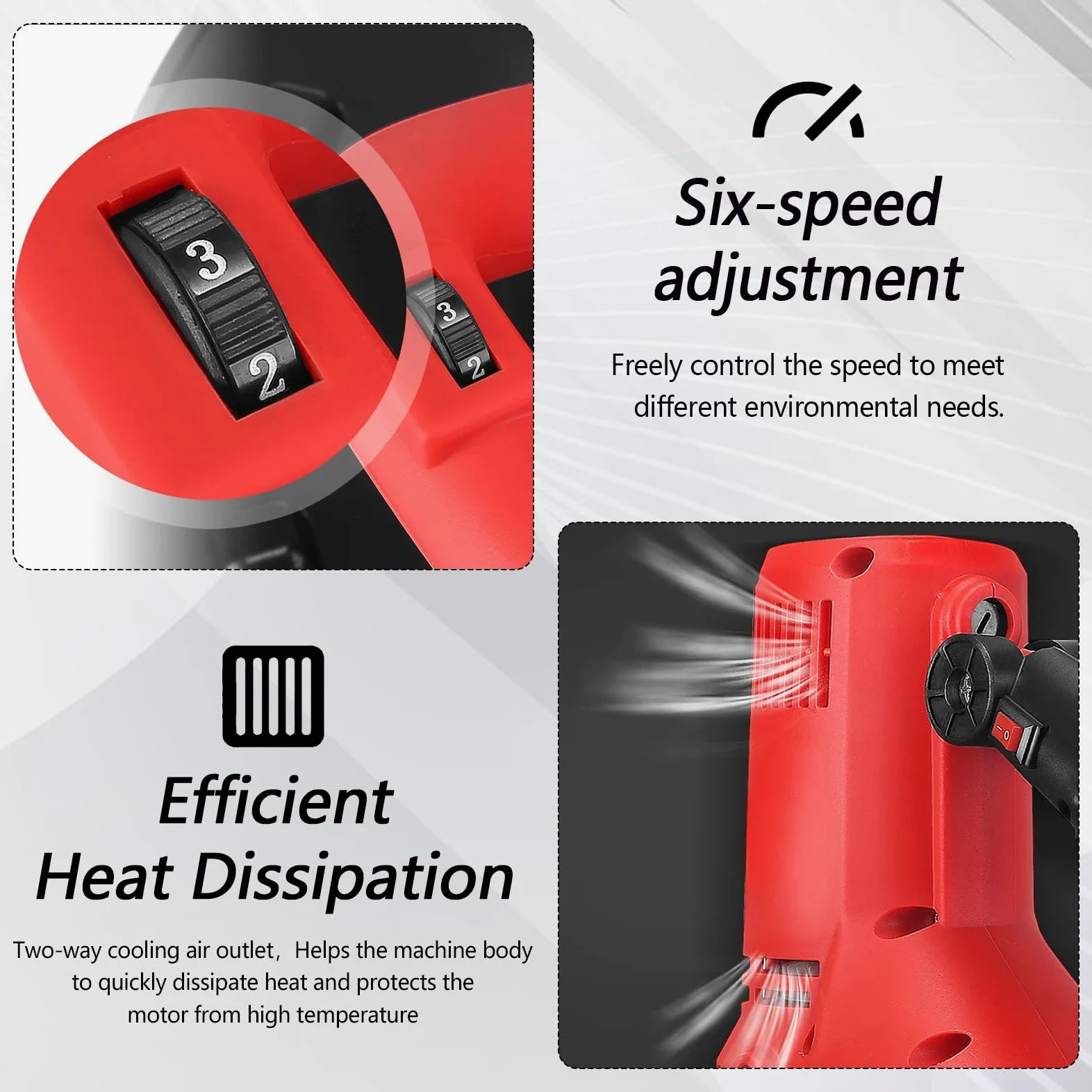 Levigatrice Per Intonaco, 2 In 1 Betoniera 1680W Levigatrice Elettrica con Asta Telescopica Per Muri 6 Velocità Mola Ø380 mm Illuminazione LED Malta Cementizia Per Calcestruzzo Frattazzo Intonacatrice