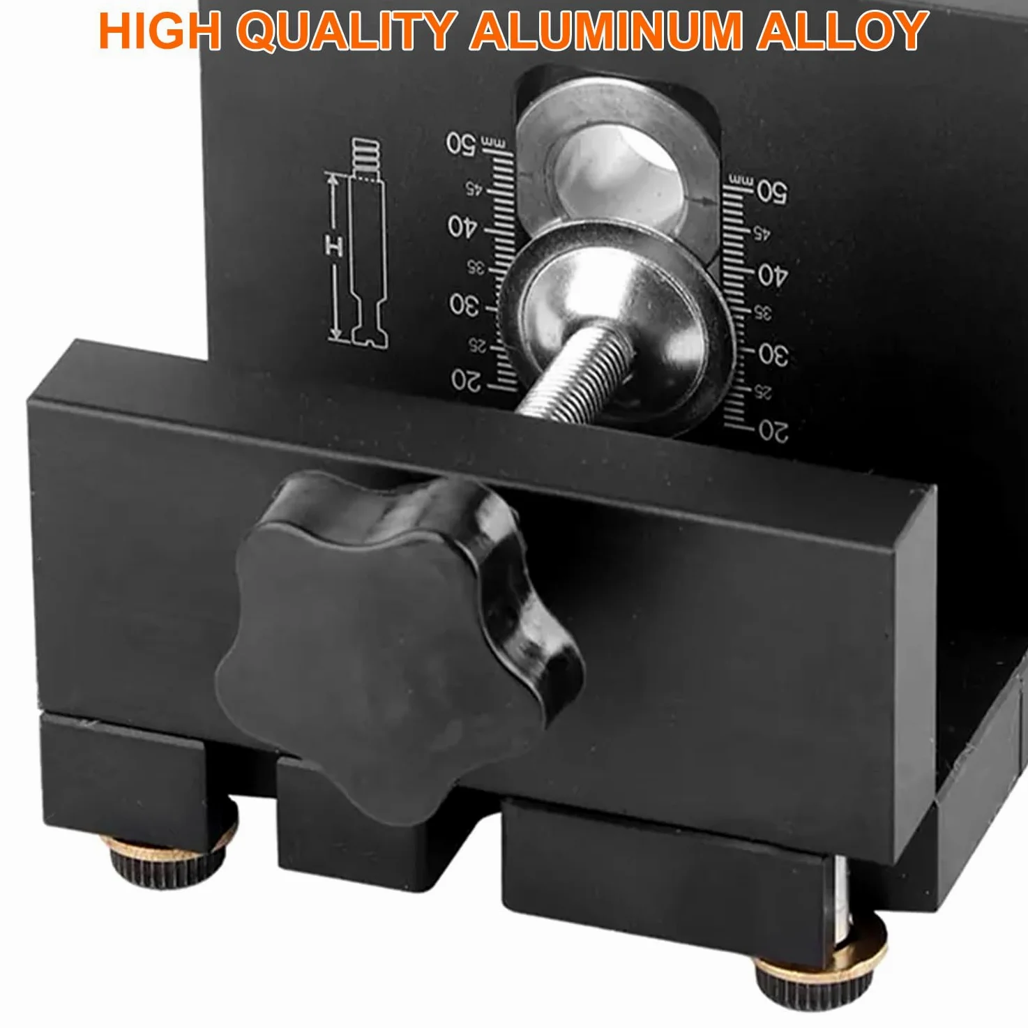3 in 1 Dima per Spinatura Legno set, Foratura Precisa di Tasselli Legno 6/8/10/15 mm, Modulo Rimovibile, Strumento Ausiliario Tasselli con Clip Posizionamento, Strumento Ausiliario Foratura (nero)