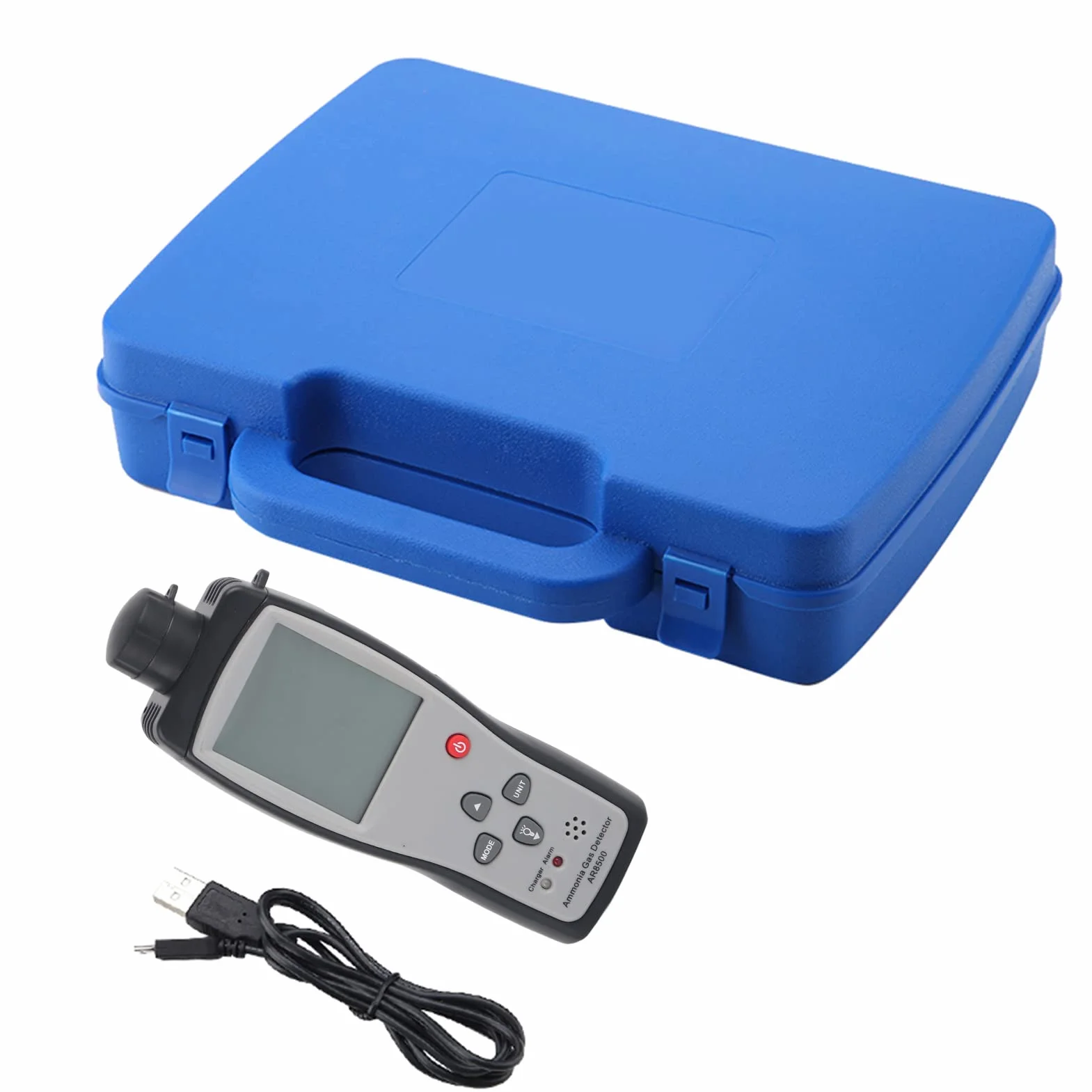 Sensore Smart AR8500 Detector, Monitoraggio del Tester a Gas NH3 Portatile con Allarme della Luce Sonora 0-100 Ppm, per le Miniere di Fattoria Chimiche