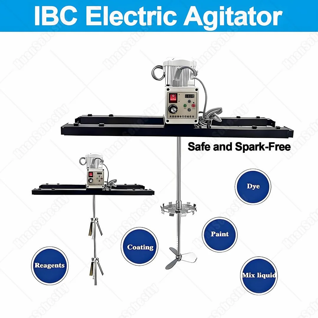 Agitatore Elettrico IBC,Agitatore per Vernice da 1Tonnellata/1000L,Miscelatore Elettrico Portatile Ad Alta Potenza per Intonaco Malta Vernice,Ideale per Botti Aperte E Serbatoi IBC A