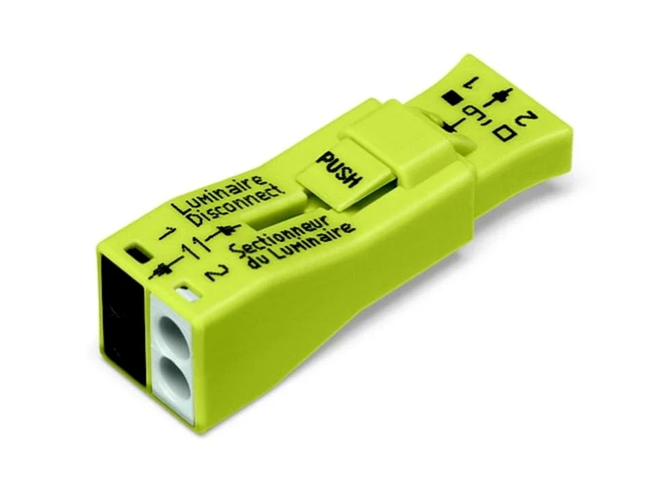 WAGO Leuchtenklemme Starr: 0.75-4mm² Polzahl: 2 40 St. Giallo
