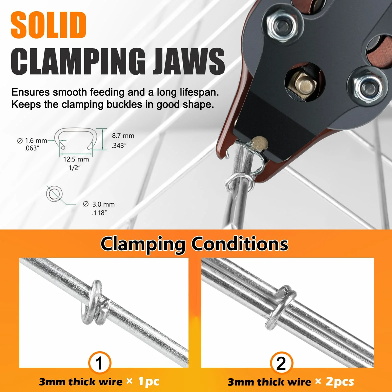 K-SC760 Kit Pistola Pneumatica per Anelli a 'C' da 16 Gauge – Pinzatrice per Anelli da 1/2" con 1000 Pezzi di Graffette (Chiusura 3.0-4.8mm)–Ad Aria Compressa per Gabbie Metalliche e Recinzioni