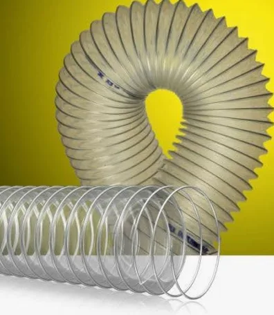 Tubo flex poliuretano con spirale in acciaio ramato Ø interno 100 mm (3 metri)